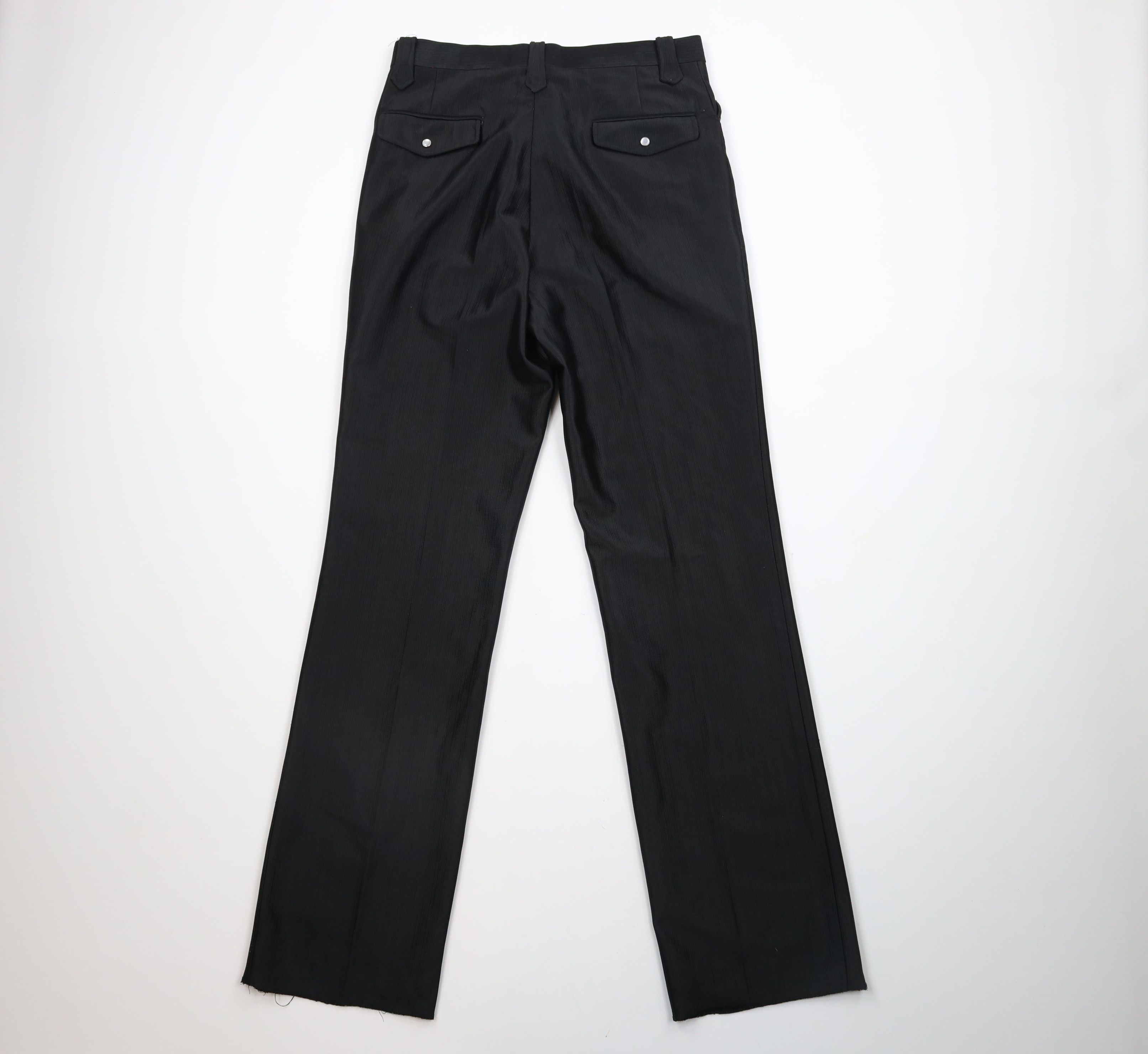 Vintage Vintage 90s Rockabilly Western Striped Knit Wide Leg Pants Size US 32 / EU 48 - 7 Thumbnail