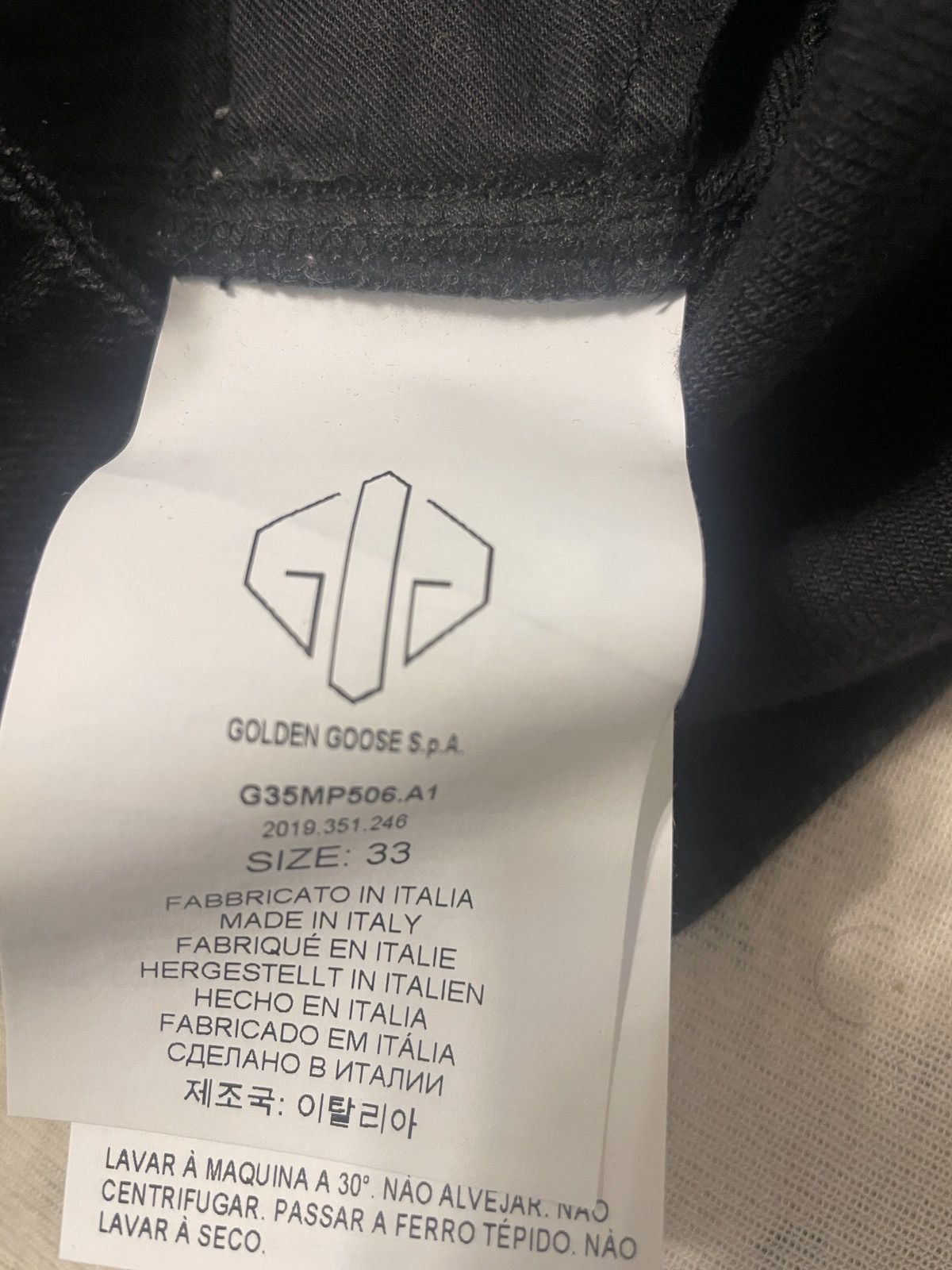 Golden Goose Golden Goose Black Up Jeans Size US 33 - 4 Thumbnail