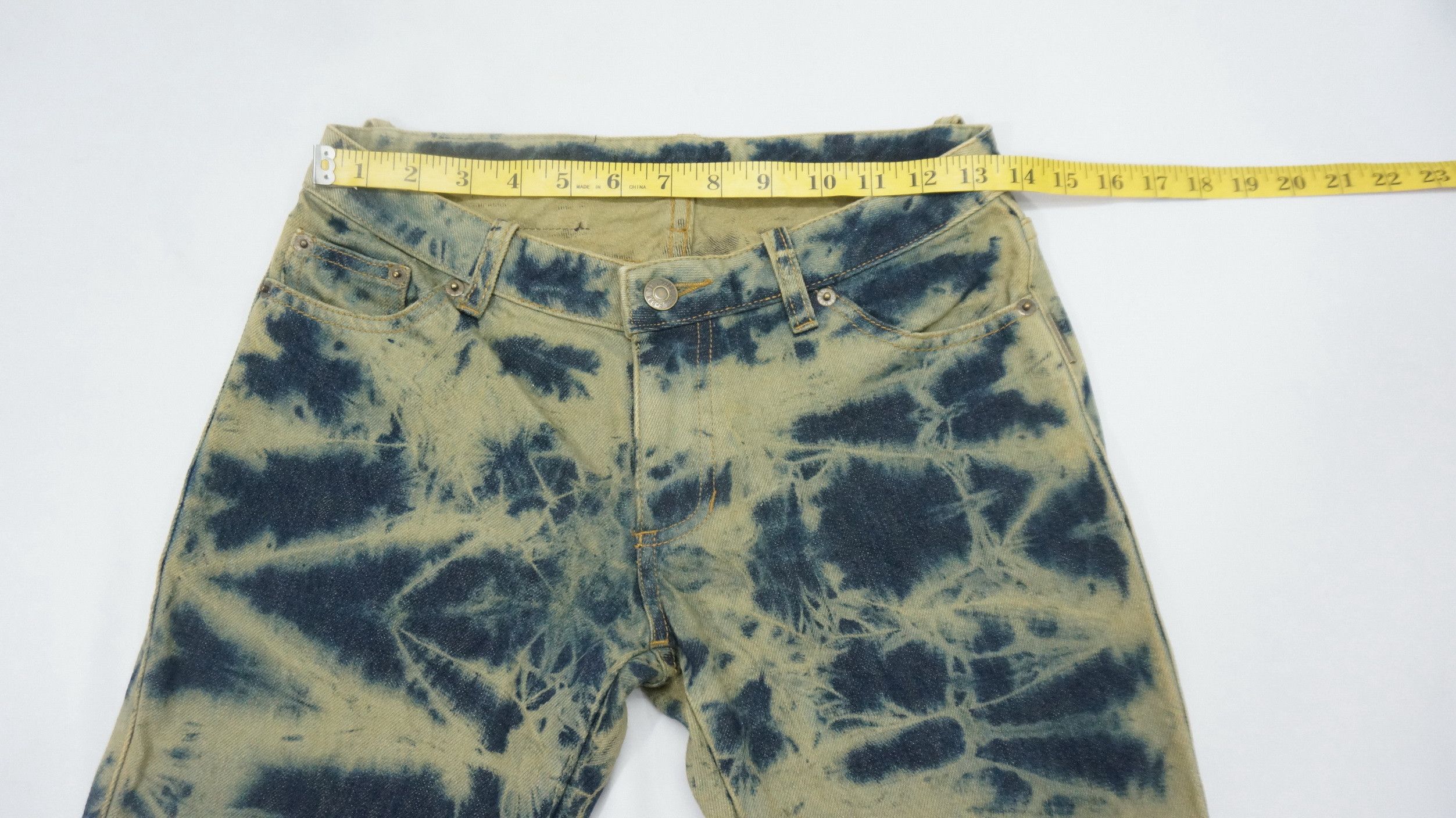 Japanese Brand 🔥 Cecil McBee Acid Wash Flared Women's Jeans Size 27" / US 4 / IT 40 - 8 Thumbnail