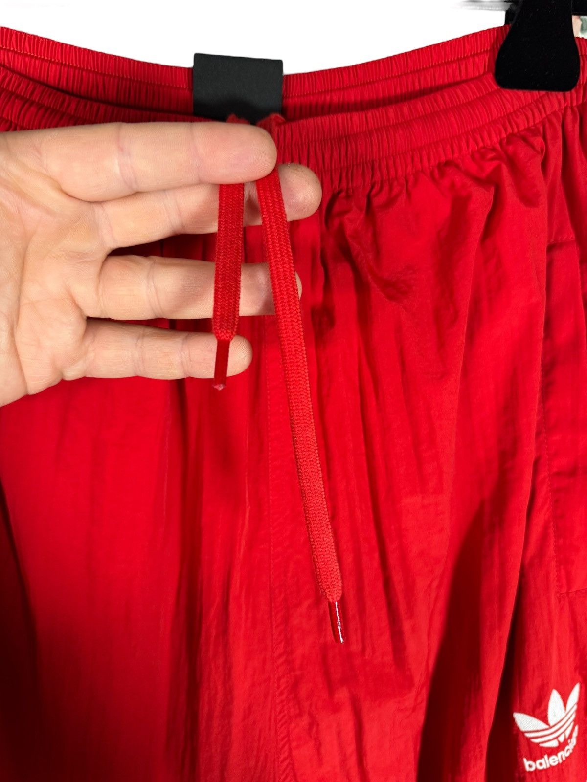 Adidas × Balenciaga Balenciaga x Adidas Red Track Pants with Heeled Boots Size 25" / US 0 / IT 36 - 18 Thumbnail