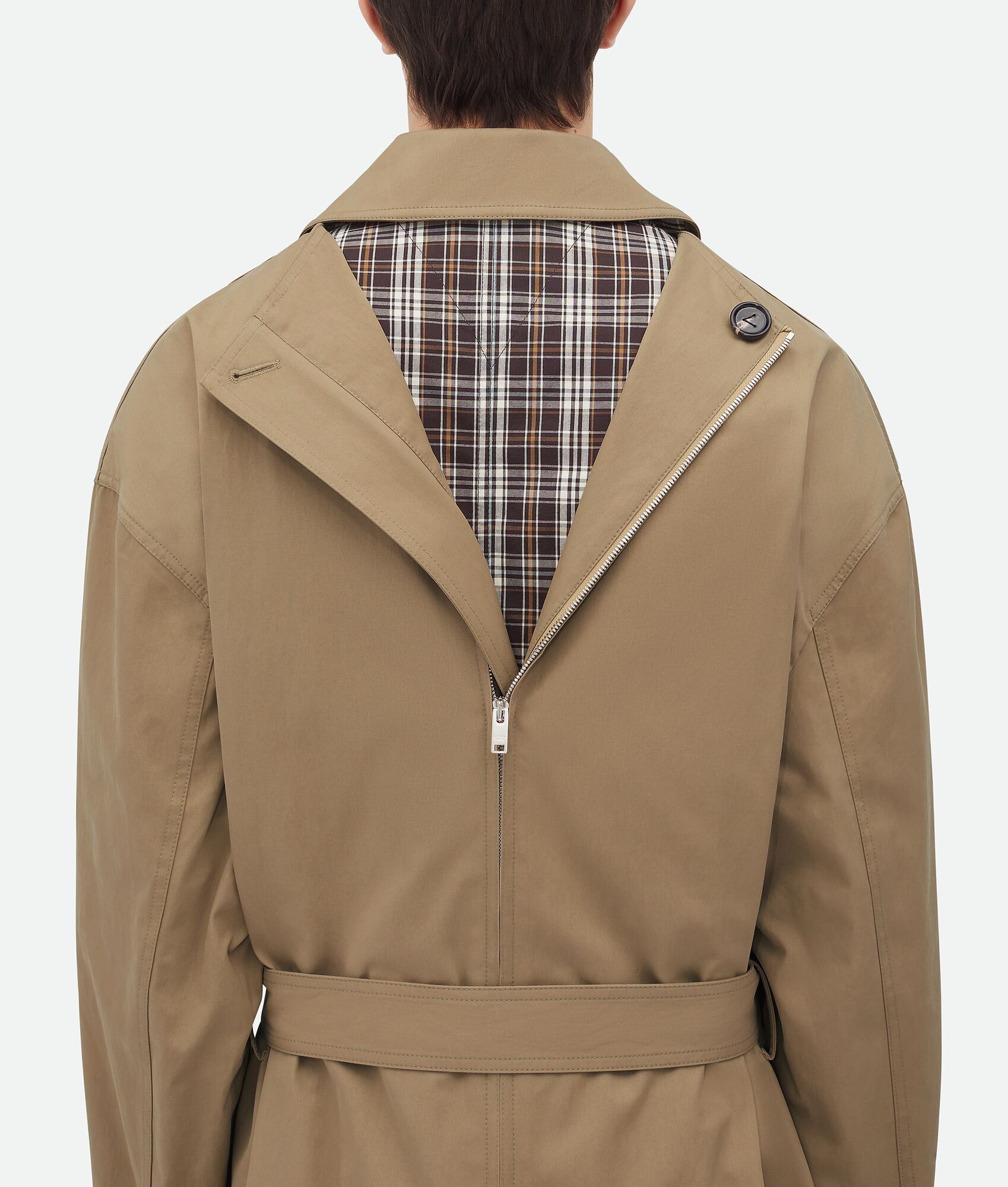 Bottega Veneta o1w1db10825 Light Cotton Twill Trench Coat in Desert Taupe Size US M / EU 48-50 / 2 - 2 Thumbnail