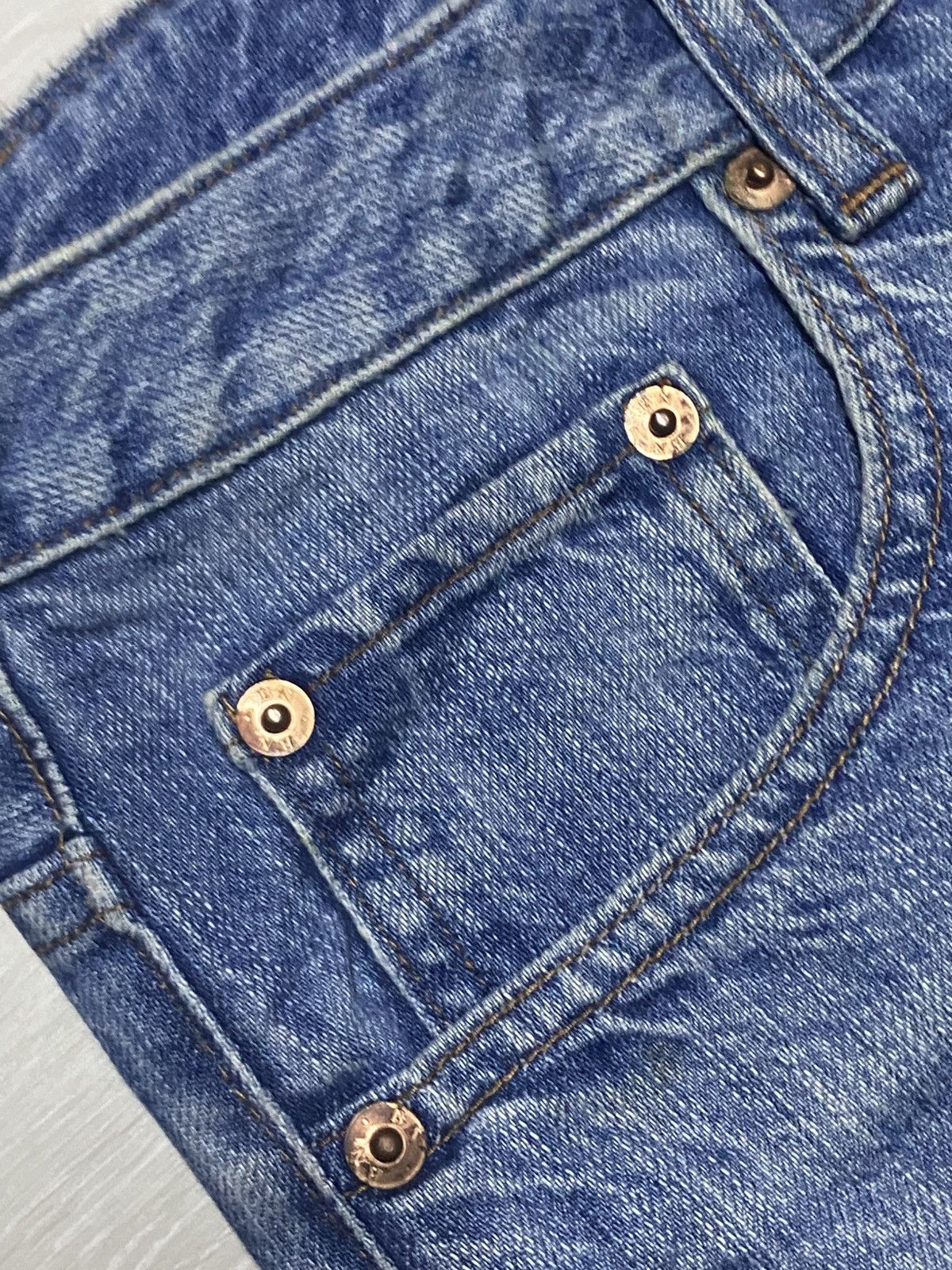 Japanese Brand Vintage Japanese Brand Back Number Faded Distressed Loose Size US 32 / EU 48 - 7 Thumbnail