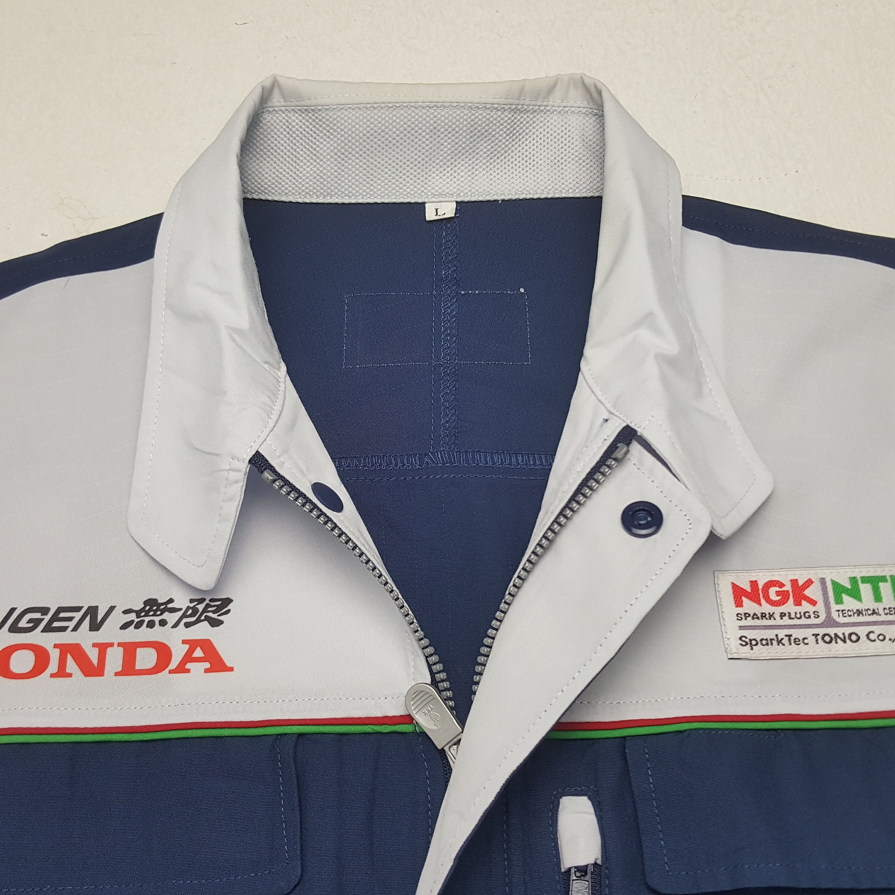 Honda × Japanese Brand × Vintage Vintage Honda Racing Custom Worker Short Sleeve Jacket Size US L / EU 52-54 / 3 - 5 Thumbnail