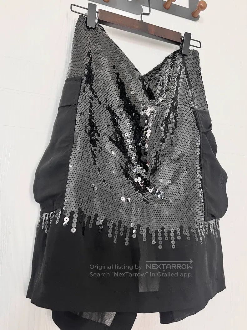 Comme des Garcons Comme Des Garcons Heavyweight sequin half skirt Size 22" - 6 Thumbnail