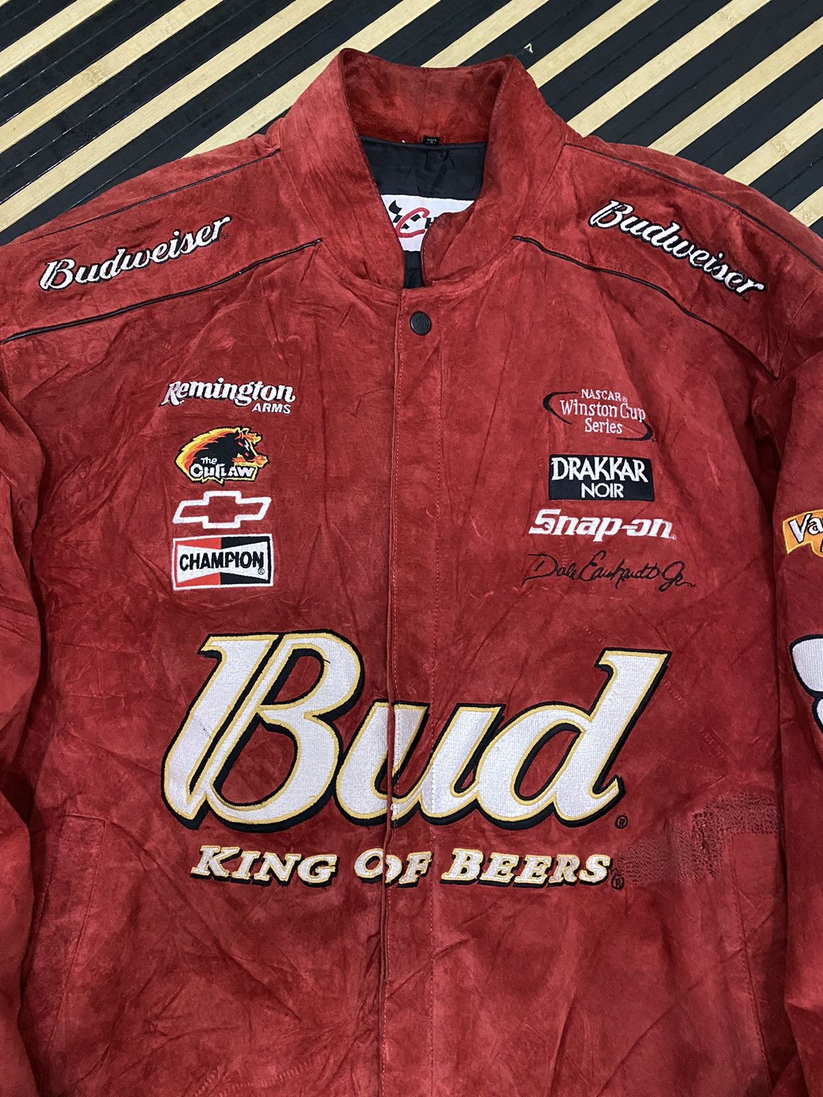 Jeff Hamilton × NASCAR Jeff Hamilton Winston Cup Series Suede Leather Varsity Size US XL / EU 56 / 4 - 5 Thumbnail