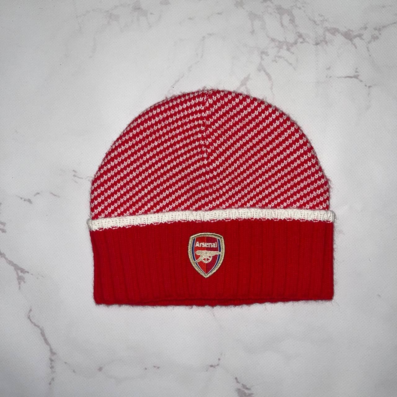 Vintage Arsenal Knit Acrylic Winter Hat Beanie Football Soccer Size ONE SIZE - 1 Thumbnail