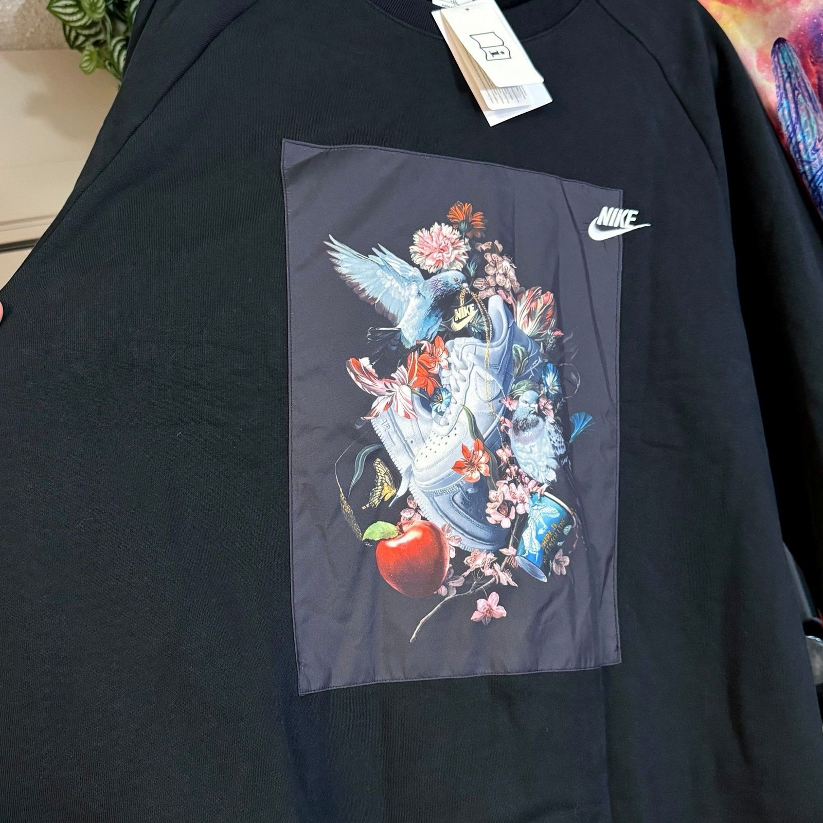Nike •RARE• Nike Black AF1 Pigeon Graphic Crewneck Sweatshirt•XXL Size US XXL / EU 58 / 5 - 7 Thumbnail