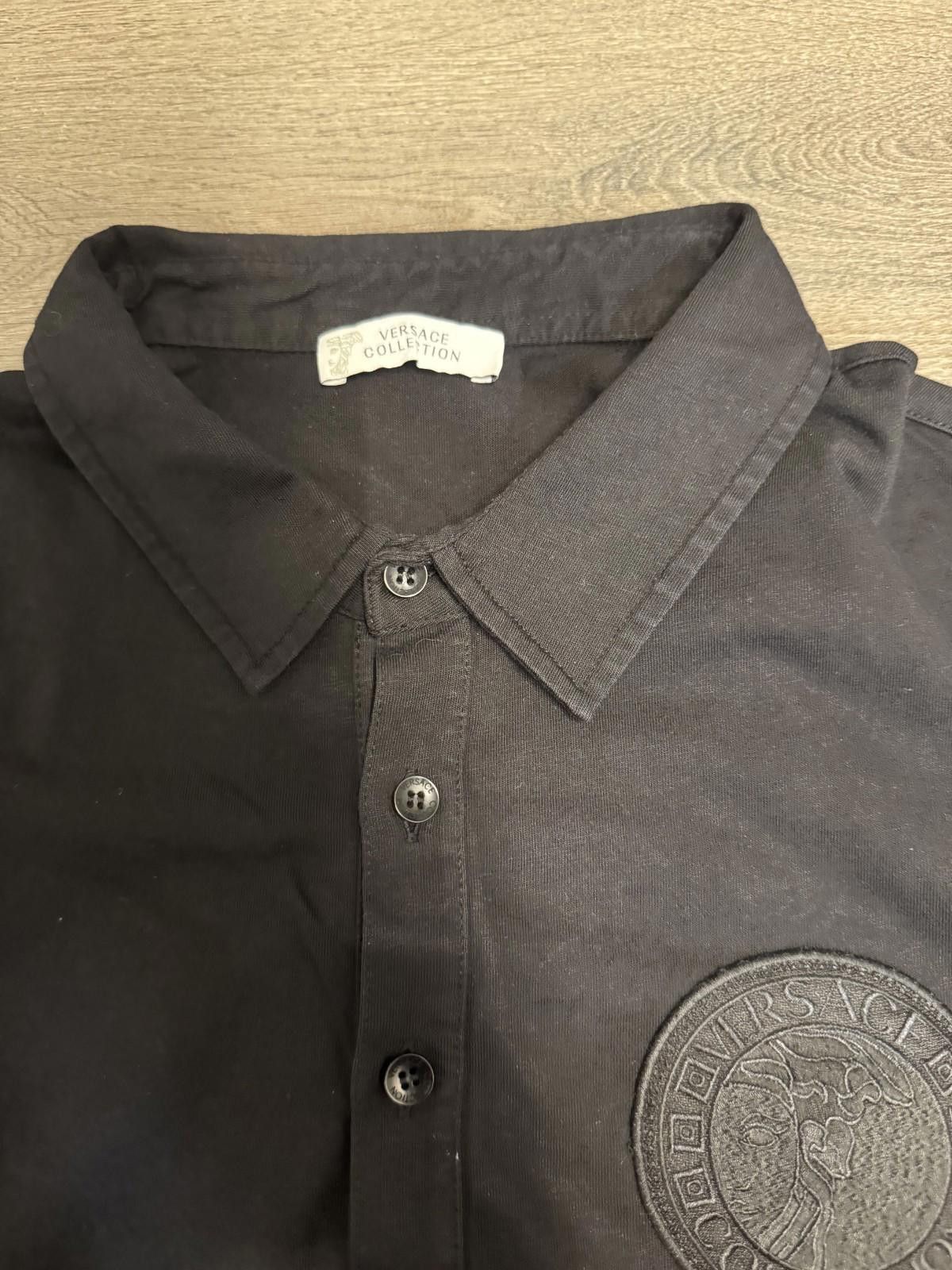 Other Versace Collection Black Medusa Head Logo Polo Shirt Size US XL / EU 56 / 4 - 3 Thumbnail