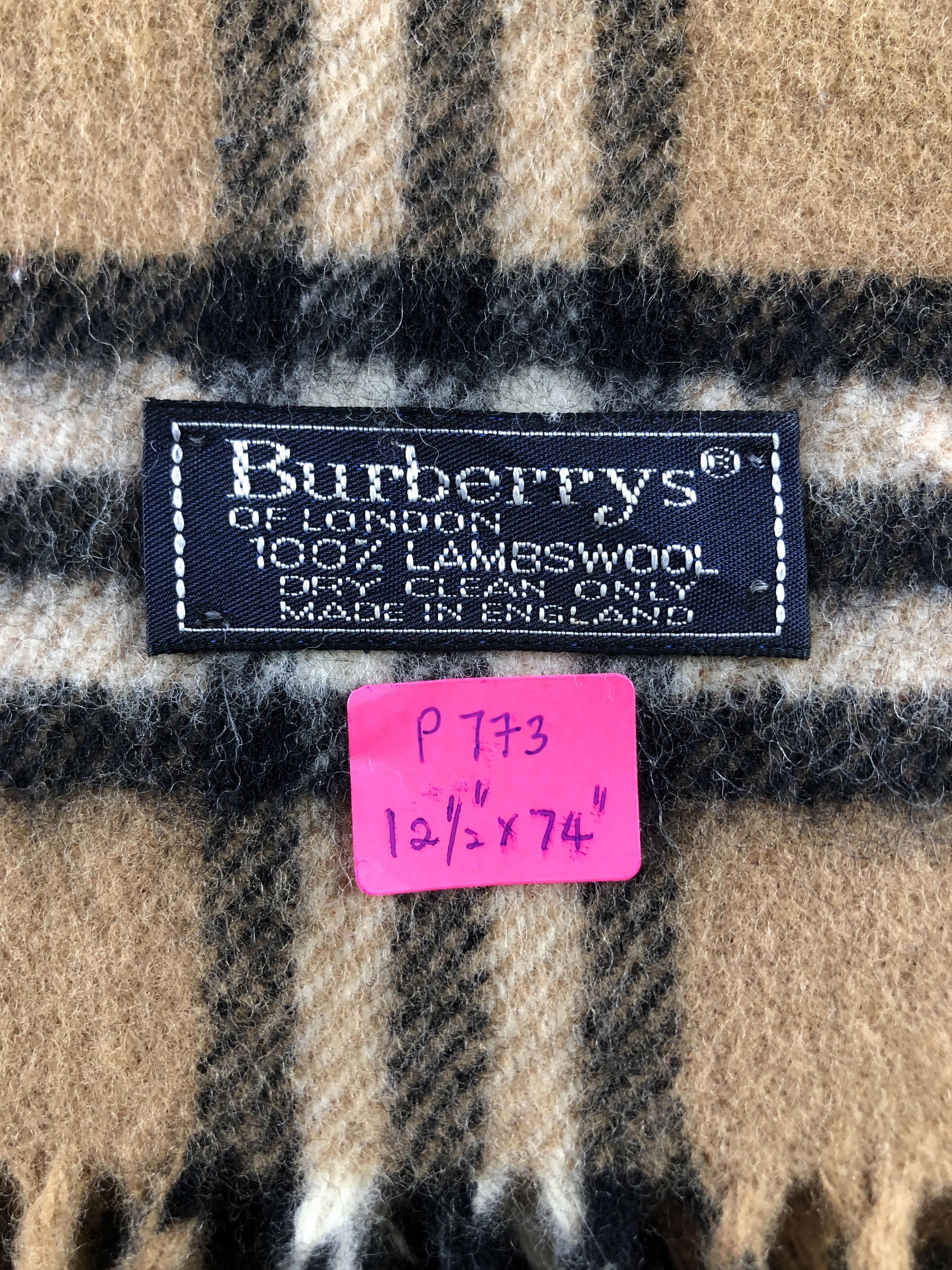 Burberry Burberry Wool Scarf / Muffler / Neckwear P773 Size ONE SIZE - 4 Thumbnail