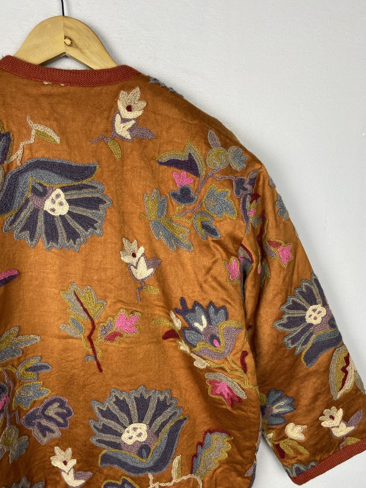Japanese Brand VINTAGE BOHO EMBROIDERED FOLK ART ETHNUV HIPPIE Size L / US 10 / IT 46 - 9 Thumbnail