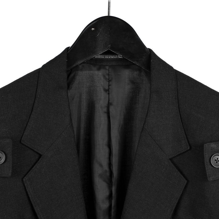 Yohji Yamamoto Yohji Yamamoto Homme Single Button Shoulder Epaulet Jacket Size US M / EU 48-50 / 2 - 3 Thumbnail