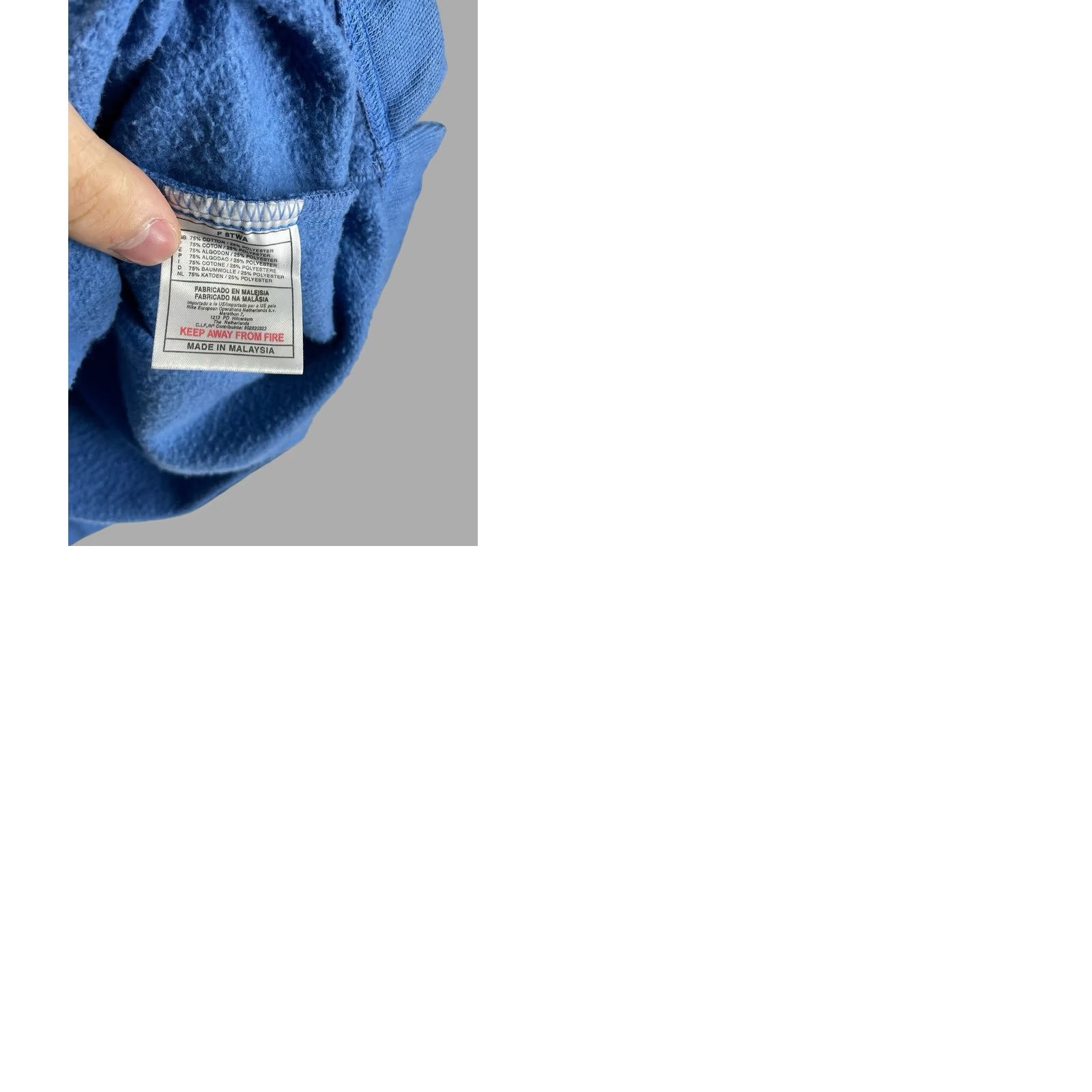 Nike Vintage Nike EHC Kloten 1/4 Zip Sweatshirt Blue Mens Pullover Size US L / EU 52-54 / 3 - 9 Thumbnail