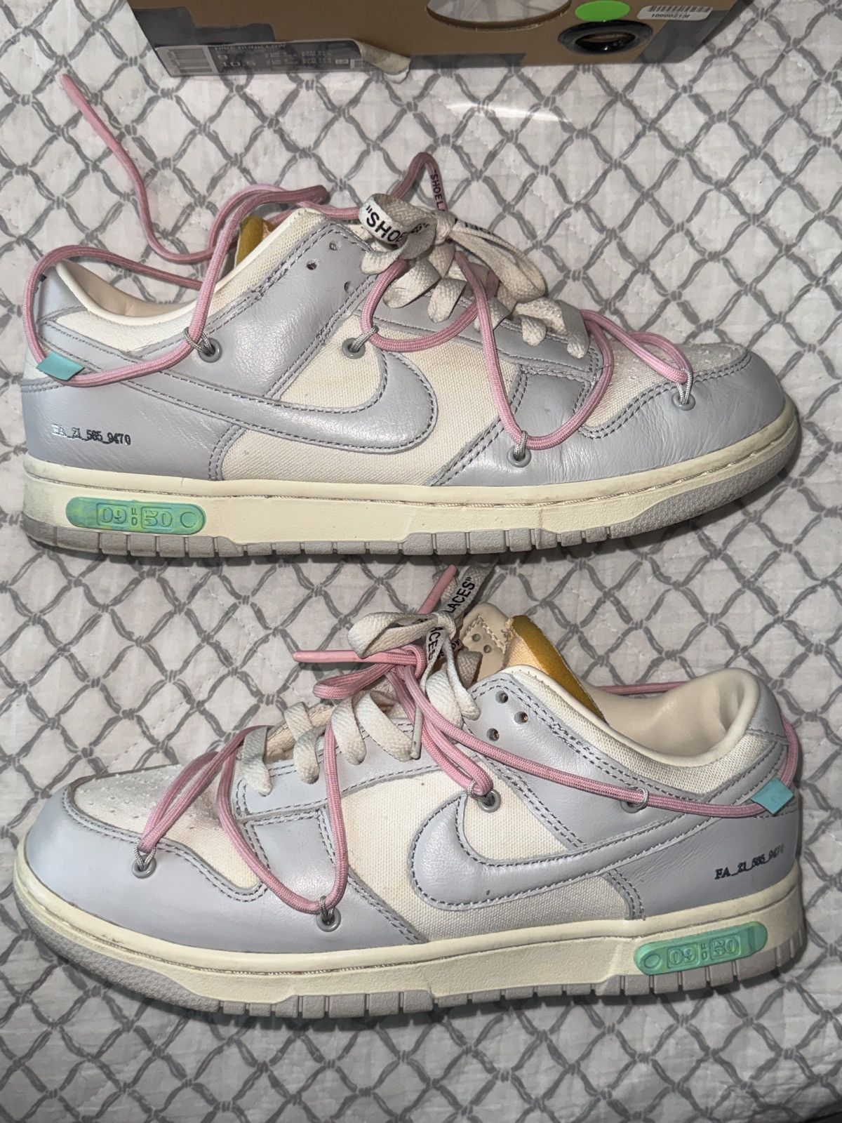 Nike × Off-White Nike Dunk Low ‘ Off - White lot 9 ’ Size US 9 / EU 42 - 2 Thumbnail