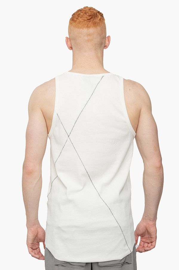 Thom Krom Thom Krom White Cream Tank Top XL Size US XL / EU 56 / 4 - 4 Thumbnail