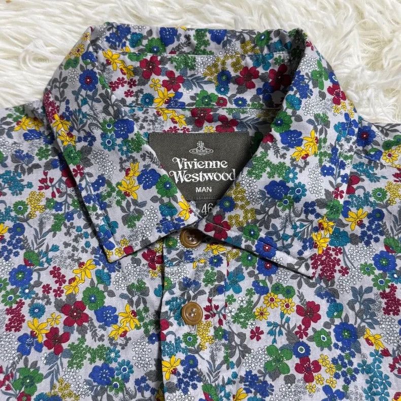 Vivienne Westwood Vivienne Westwood Floral pattern short-sleeved shirt Size M / US 6-8 / IT 42-44 - 3 Thumbnail