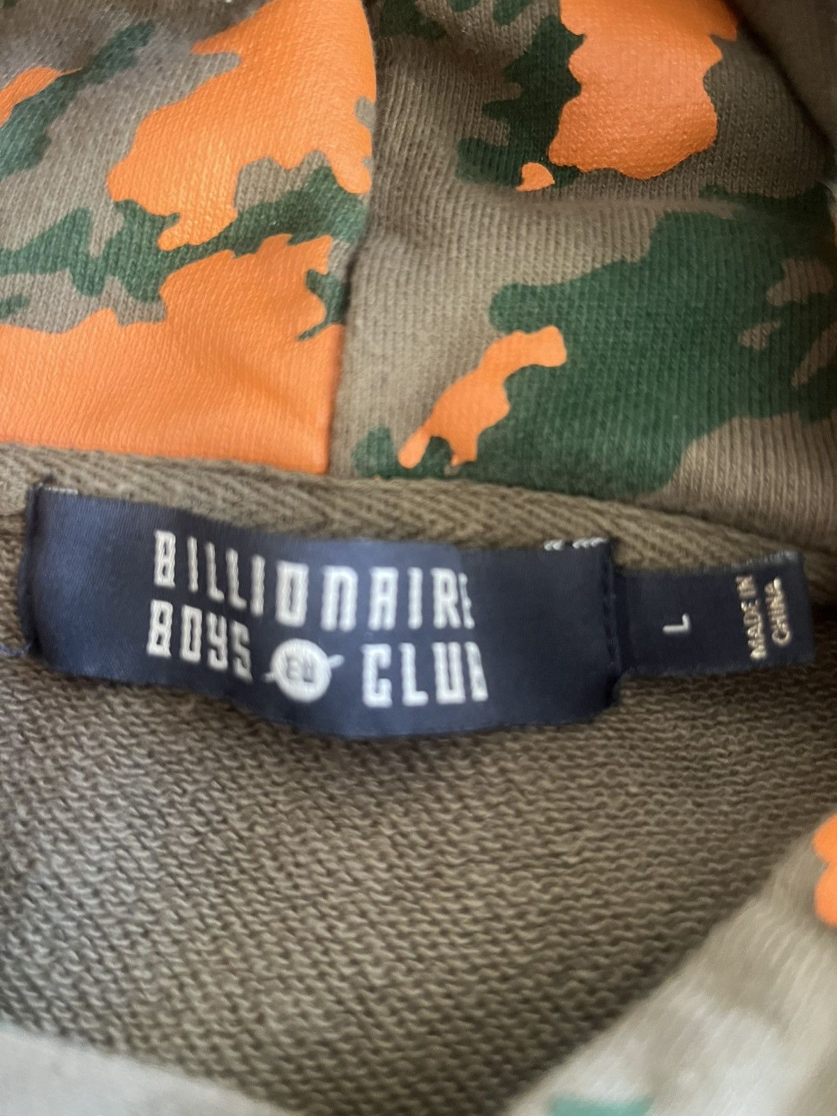Billionaire Boys Club Billionaire Boys Camo Print Logo Hoodie Green Size US L / EU 52-54 / 3 - 6 Thumbnail
