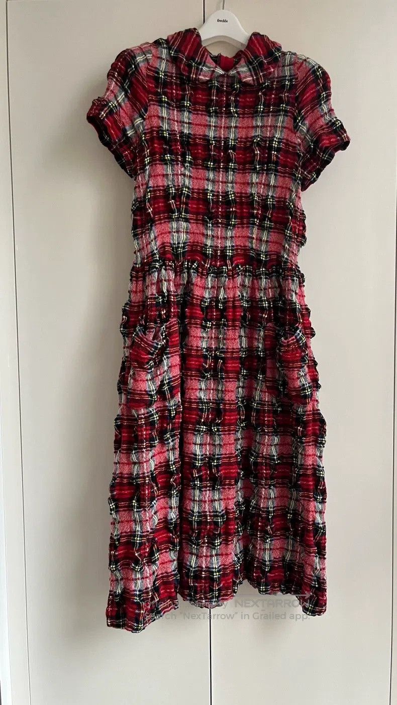 Comme des Garcons Comme Des Garcons Crinkled Wool Scottish Plaid Collar Shor Size XS / US 0-2 / IT 36-38 - 4 Thumbnail