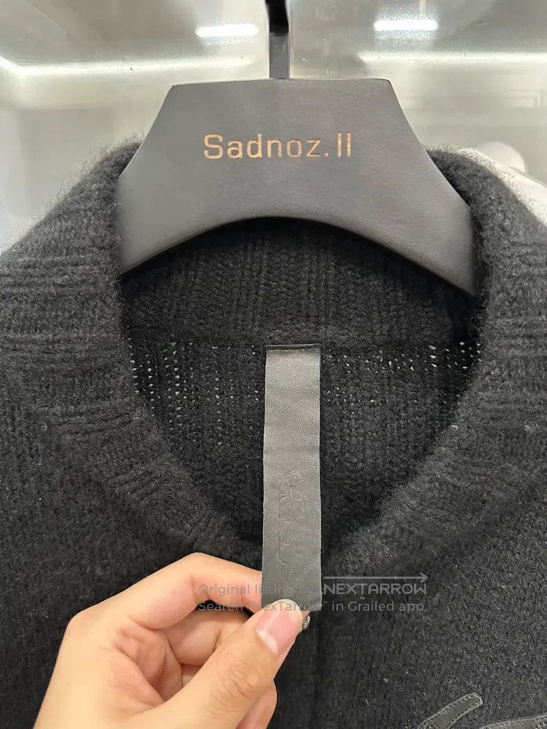Chrome Hearts CHROME HEARTS Size L Sanskrit cashmere cardigan with leathe Size US L / EU 52-54 / 3 - 5 Thumbnail