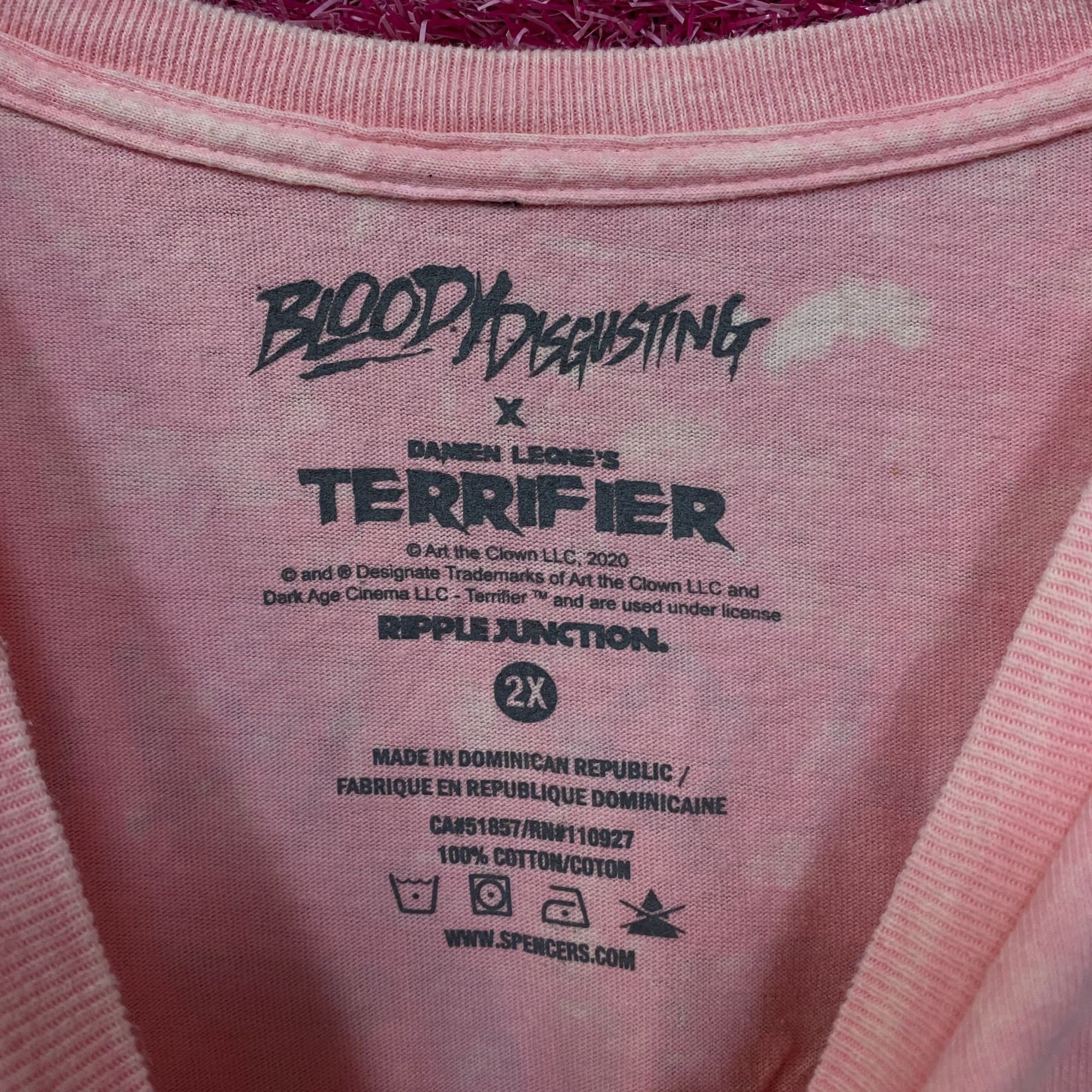 Ripple Junction Bloody Disgusting X Terrifier Art The Clown T-Shirt 2XL Size US XXL / EU 58 / 5 - 6 Thumbnail