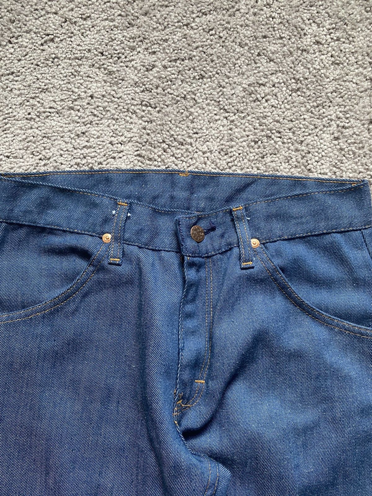 Vintage Vintage 70s Bell Bottom Hippie Jeans Size 29" - 3 Thumbnail