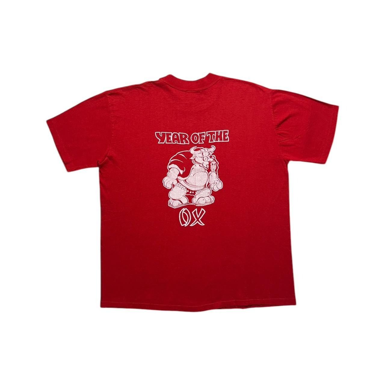 Hanes × Vintage Vintage Chinese Zodiac Year of the Ox 70s T-Shirt Size US L / EU 52-54 / 3 - 1 Thumbnail