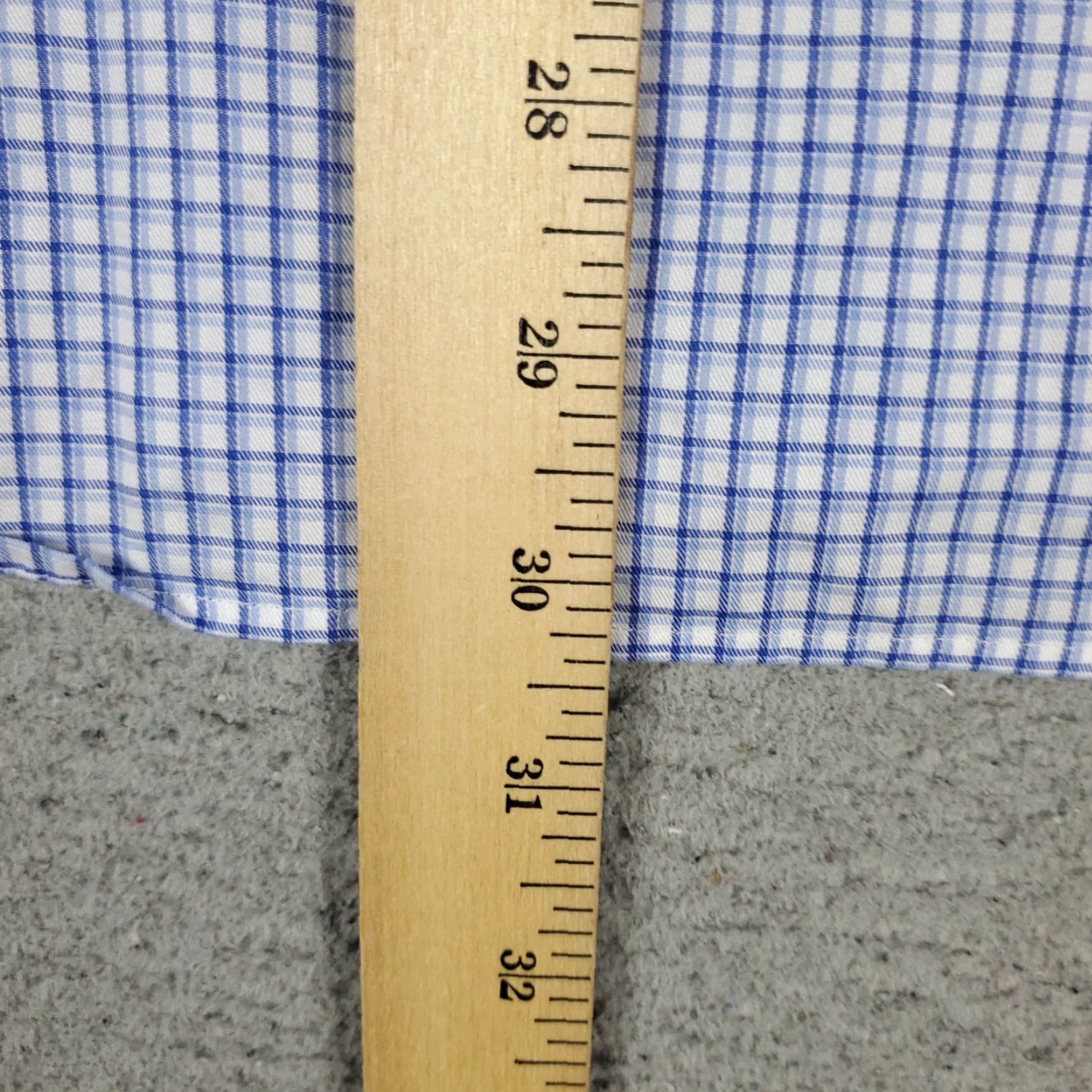 Ralph Lauren Ralph Lauren Shirt Mens Dress Button-Down Long Sleeve Blue Check 14.5 Non-Iron Pockets Size 40R - 5 Thumbnail