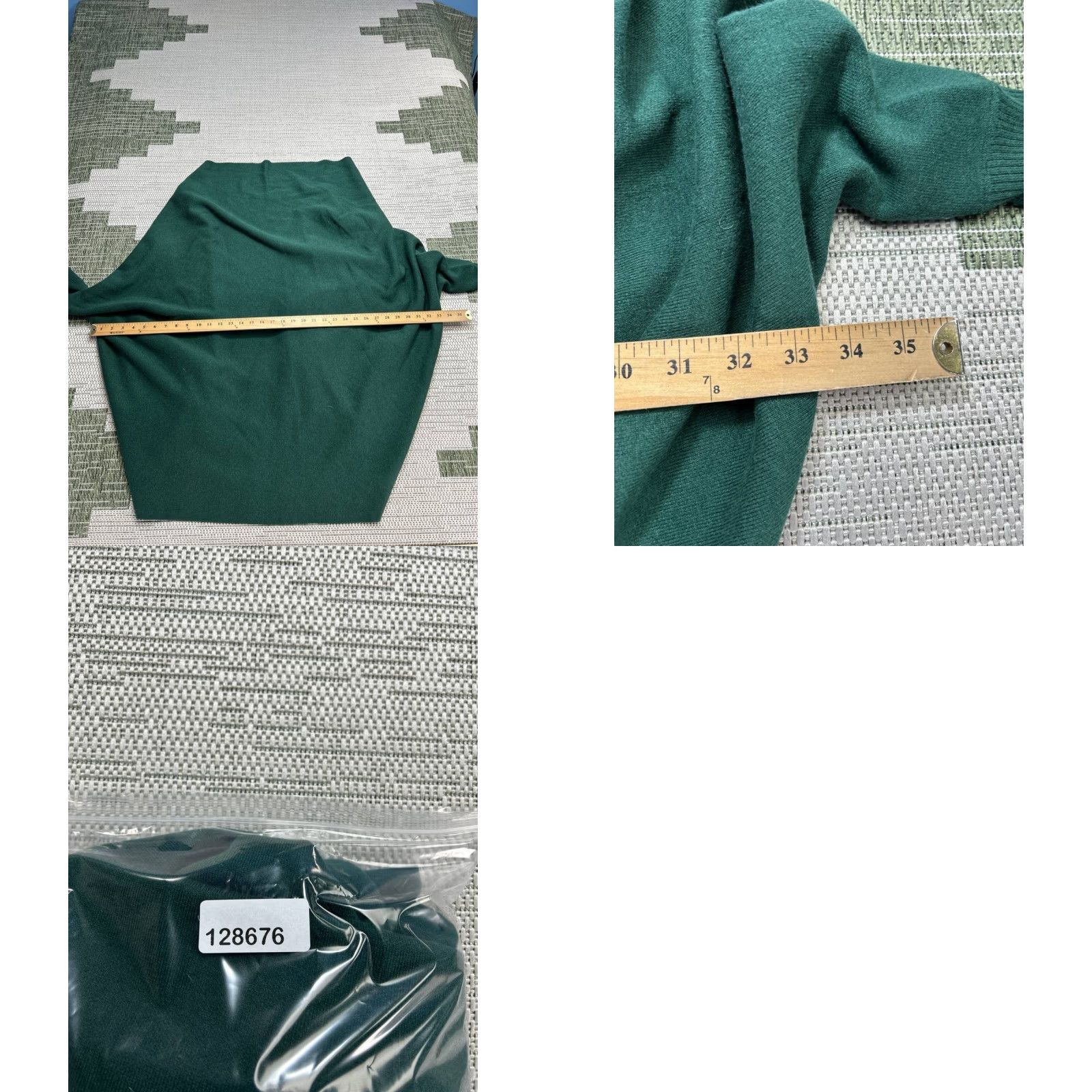 Sandro Sandro Sweater Cape One Size Womens Green Knit Fringe Open Front V-Neck Casual Winter Size ONE SIZE - 8 Thumbnail