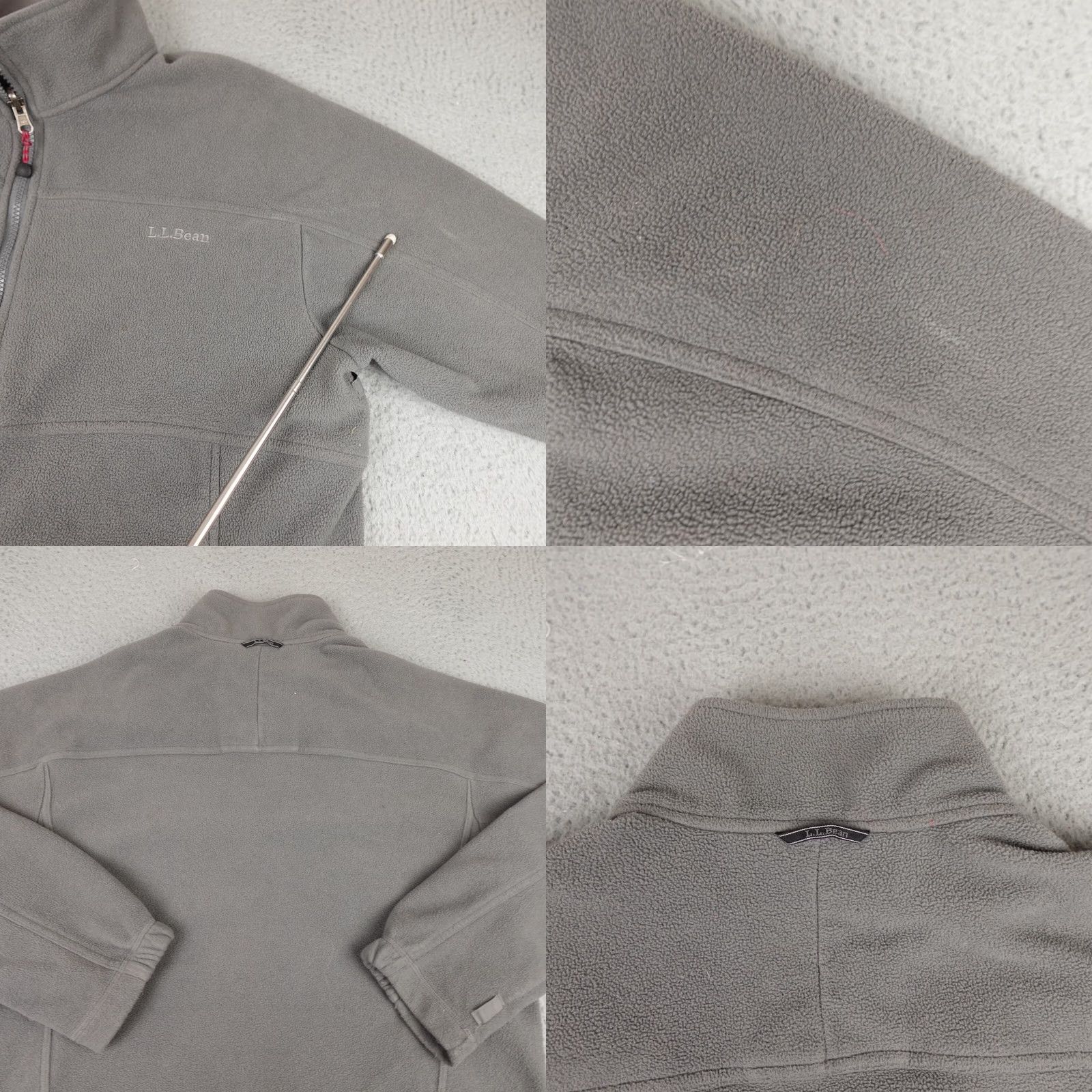 Vintage LL Bean Jacket Mens Medium Gray Full Zip Fleece Pullover Hiking Outdoor Size US M / EU 48-50 / 2 - 8 Thumbnail