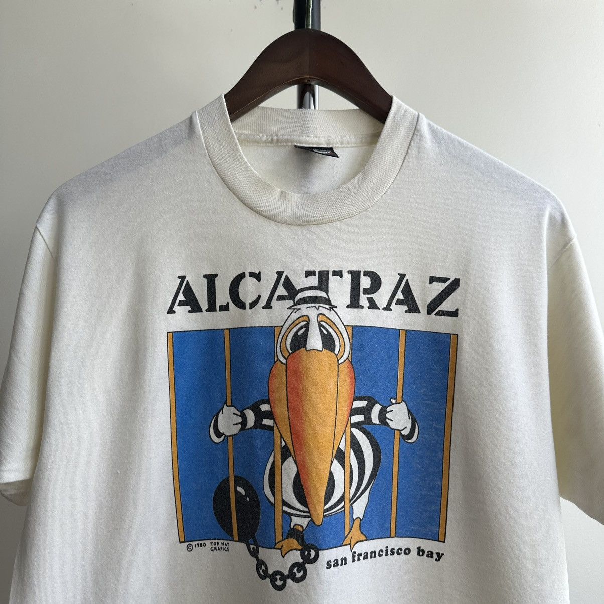 Vintage VINTAGE 1980 ALCATRAZ SAN FRANCISCO BAY GRAPHIC PROMO TEE Size US L / EU 52-54 / 3 - 2 Thumbnail