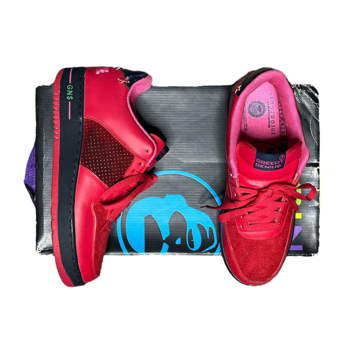 Greedy Genius × Vintage RARE y2k greedy genius love hate skate shoe Size US 10 / EU 43 - 1 Thumbnail