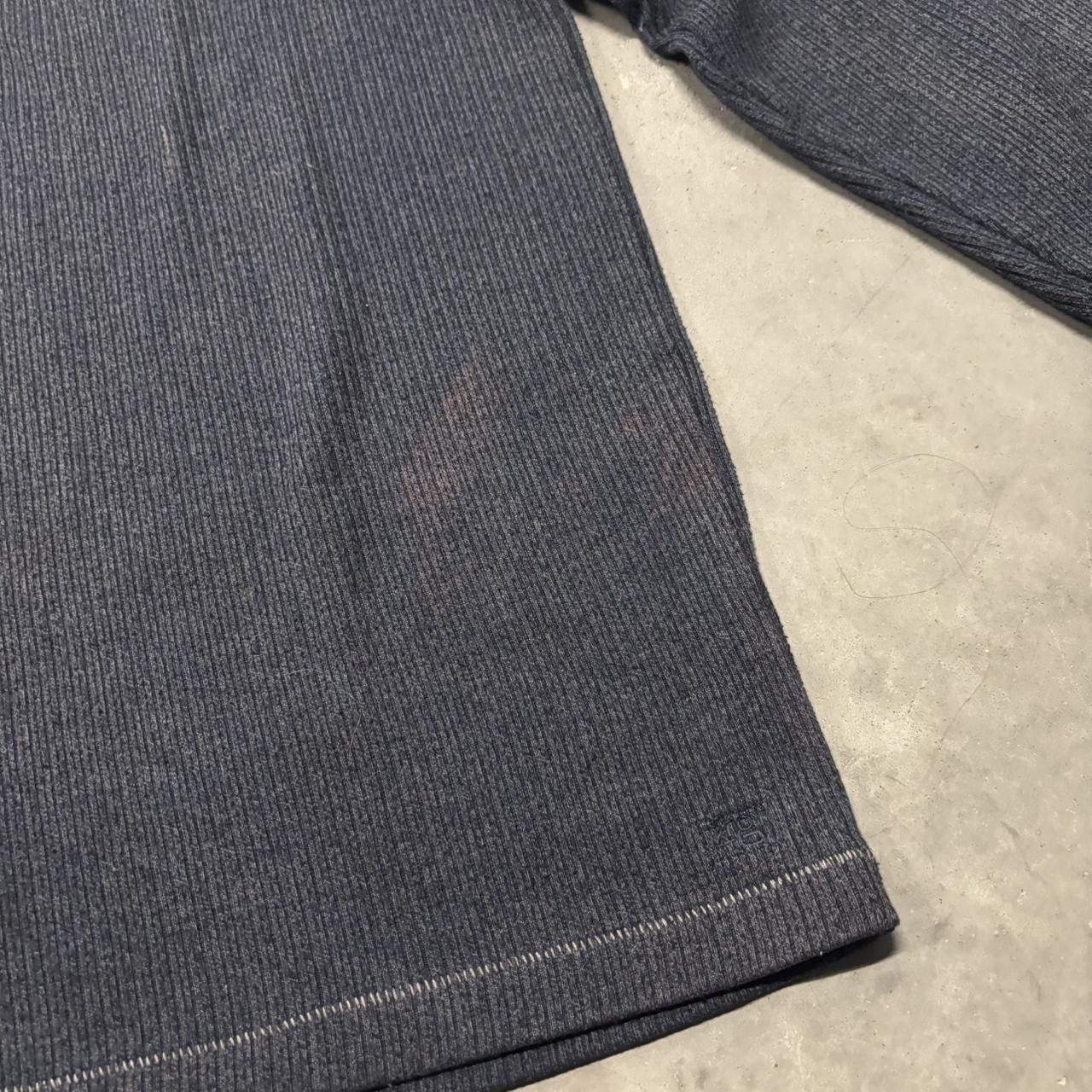 Japanese Brand × Vintage Crazy Vintage Y2K/2000s Grunge Blue Striped Skater Essential Sweater! Size US XL / EU 56 / 4 - 3 Thumbnail