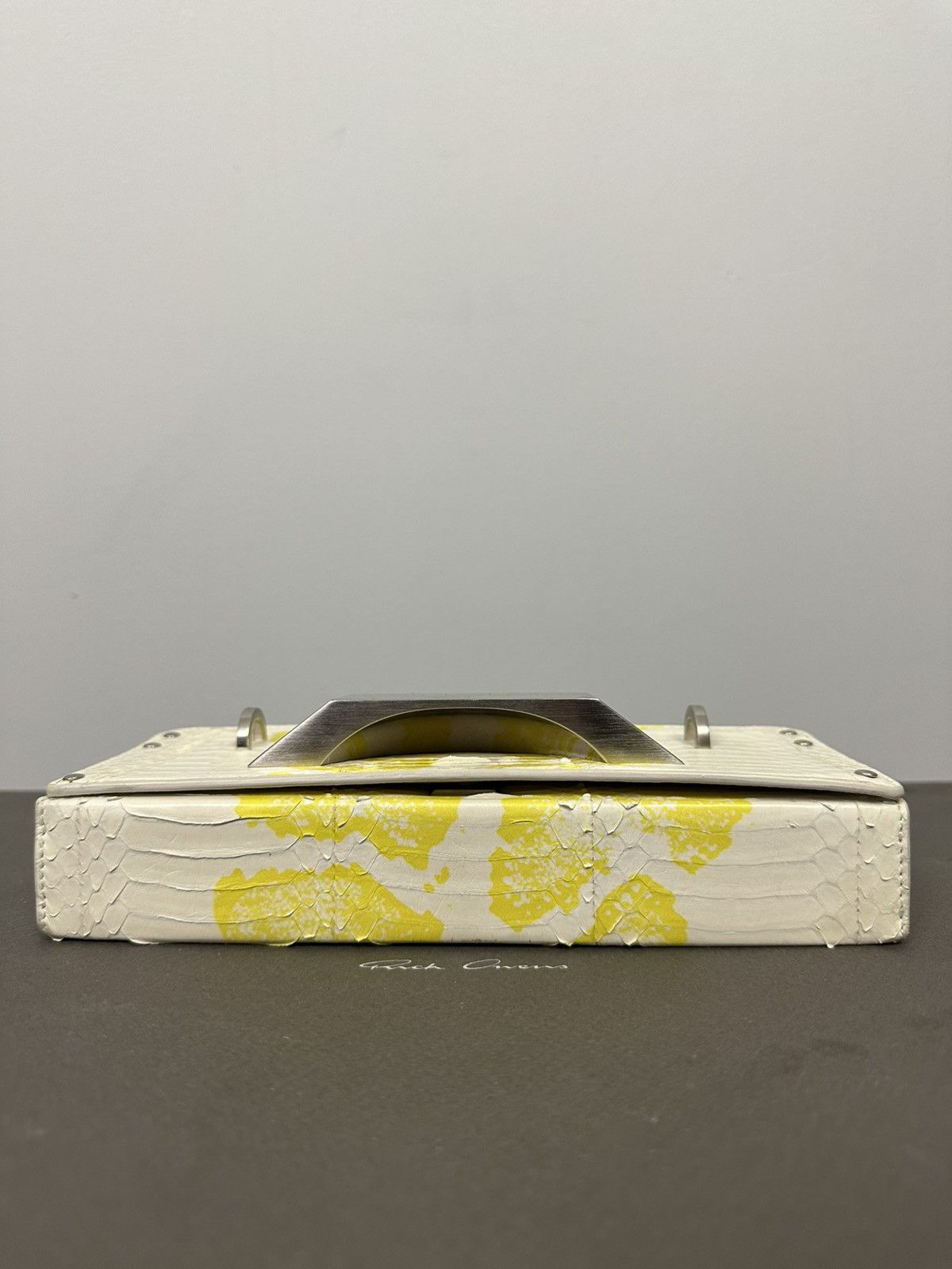 Rick Owens SS22 ‘FOGACHINE’ Python Beveled Clutch Size ONE SIZE - 5 Thumbnail