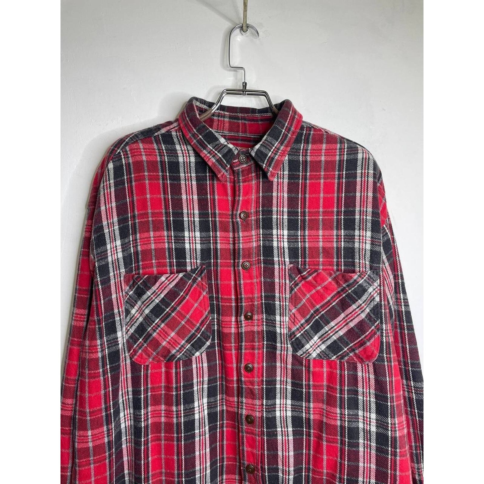 St. Johns Bay Vintage St. John’s Bay Flannel Shirt Red Plaid Size 2XL Size US XXL / EU 58 / 5 - 2 Thumbnail