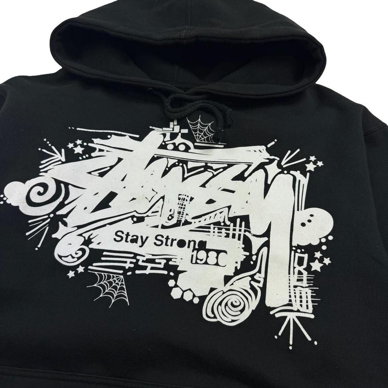 Stussy Vintage Stussy “stay strong 1980” Pullover Hoodie - Medium Size US M / EU 48-50 / 2 - 3 Thumbnail