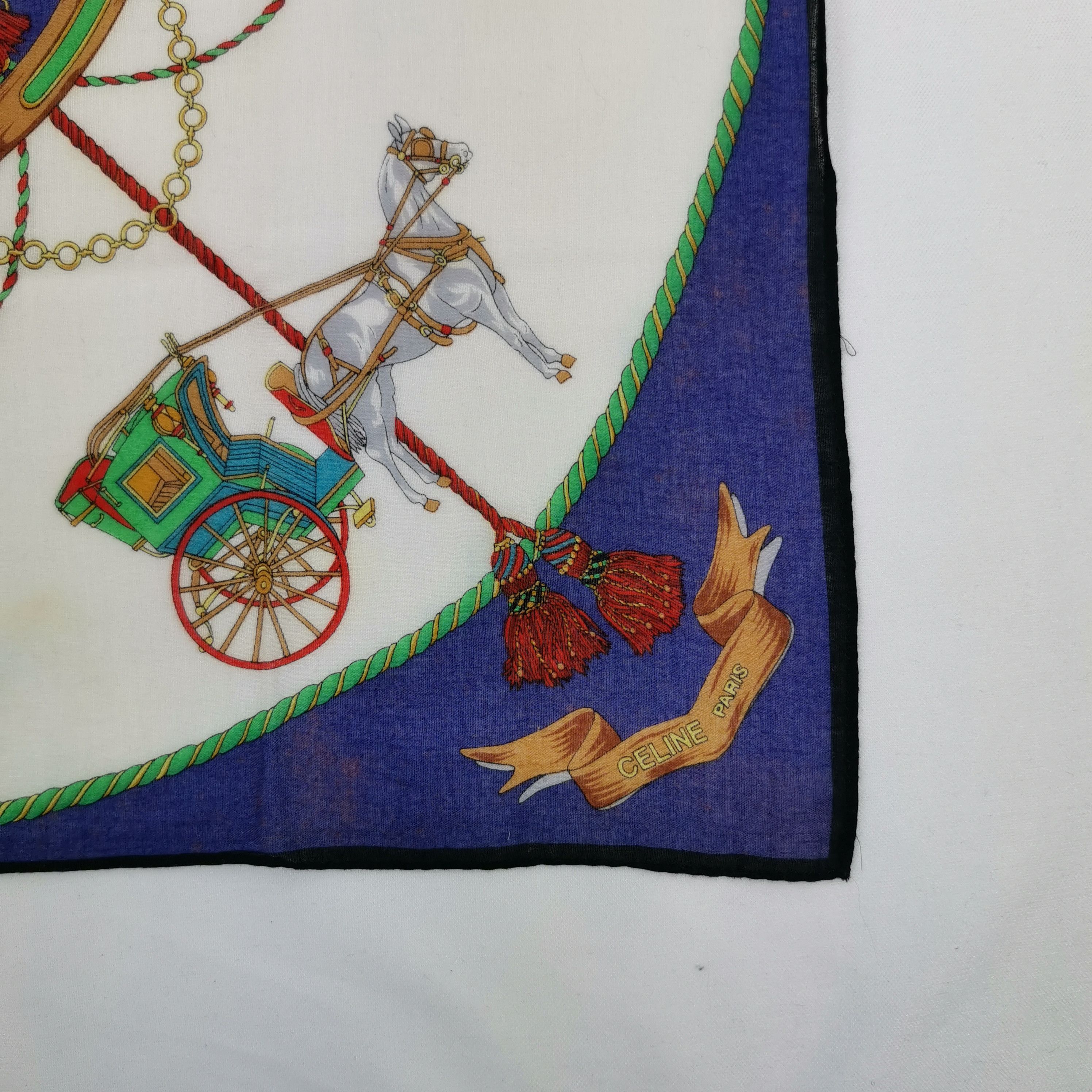 Celine Vintage CELINE Paris Handkerchief Neckerchief Bandana Size ONE SIZE - 3 Thumbnail