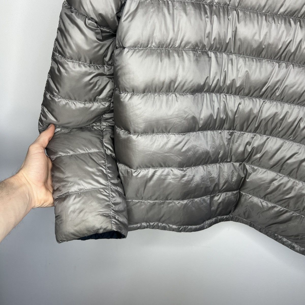 Herno ⚡️AMAZING HERNO GOOSE LIGHT PUFFER JACKET GREY NAVY NYLON Size US XL / EU 56 / 4 - 9 Thumbnail
