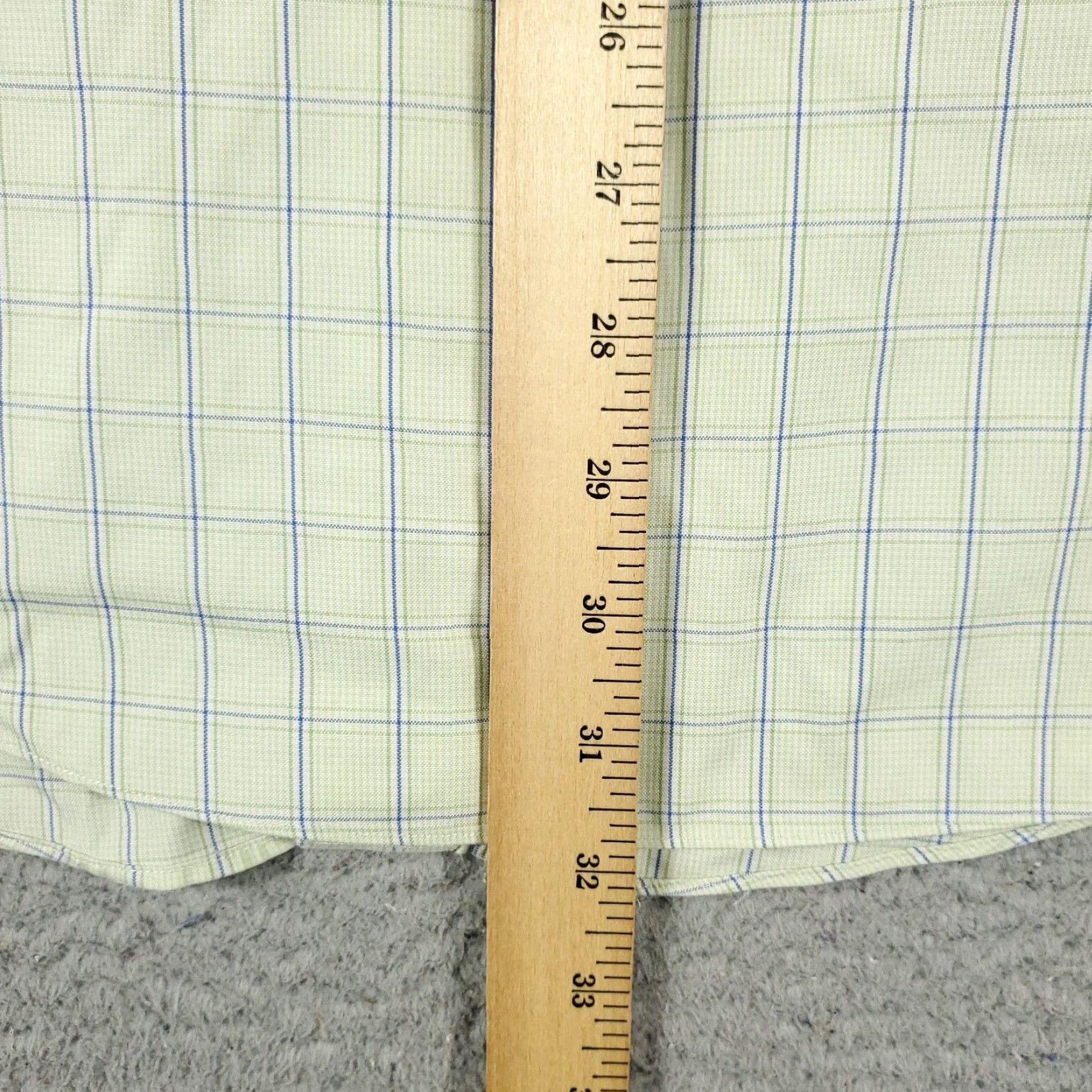 Brooks Brothers Brooks Brothers Dress Shirt Mens 16.5 Green Plaid Long Sleeve Button Down Regular Fit Size 42R - 5 Thumbnail