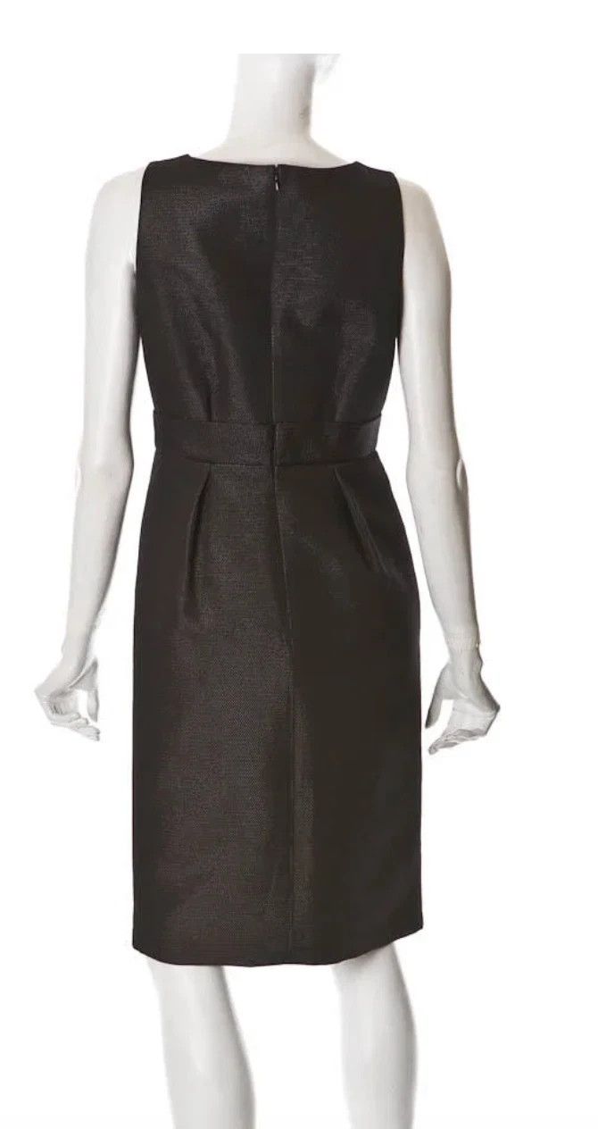 RED Valentino REDValentino Black Shimmery Sheath Cocktail Dress Size 4 Size S / US 4 / IT 40 - 3 Thumbnail