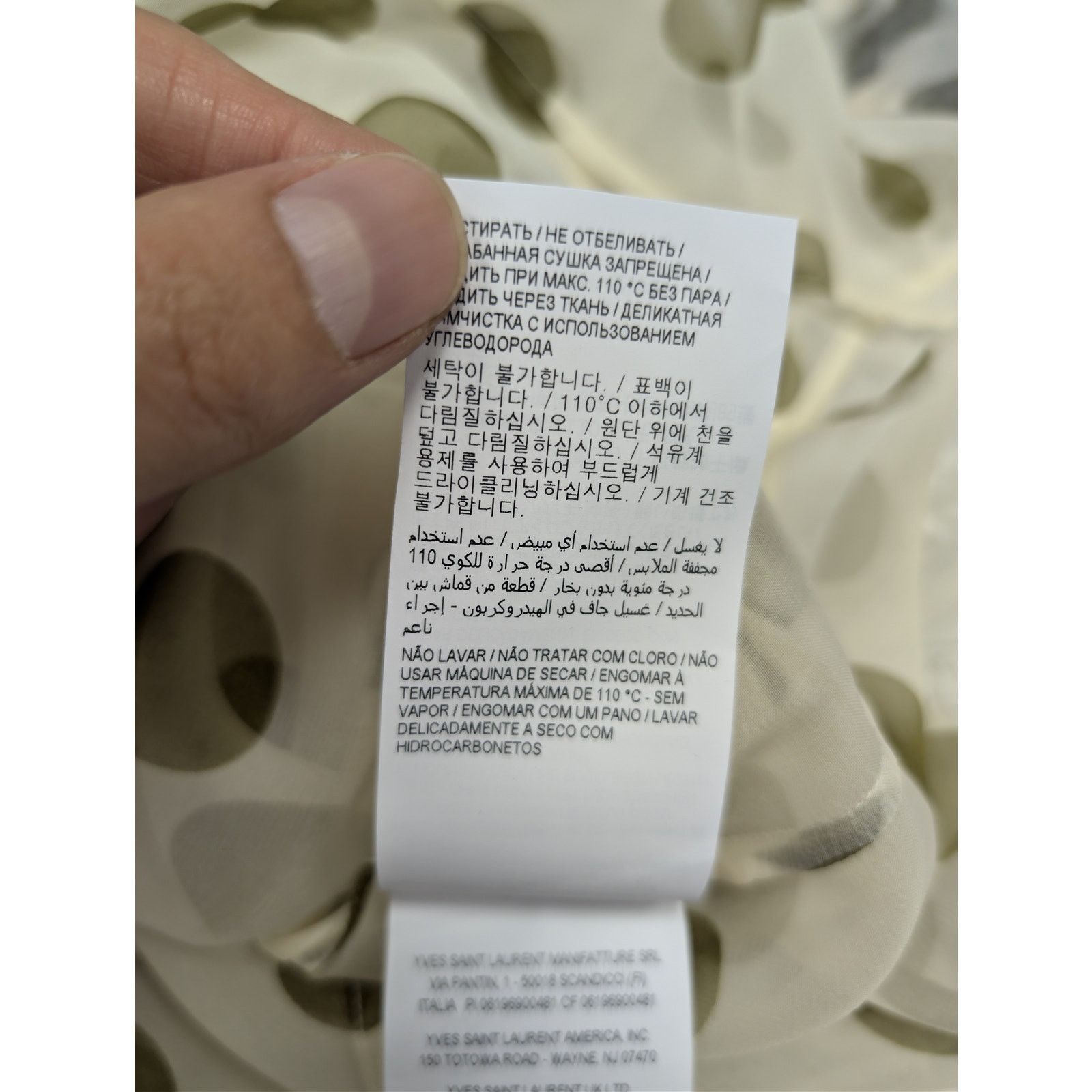 Saint Laurent Paris o1rshd1 Chemise Col Universe Polka Dot Button up Shirt Size US S / EU 44-46 / 1 - 18 Thumbnail