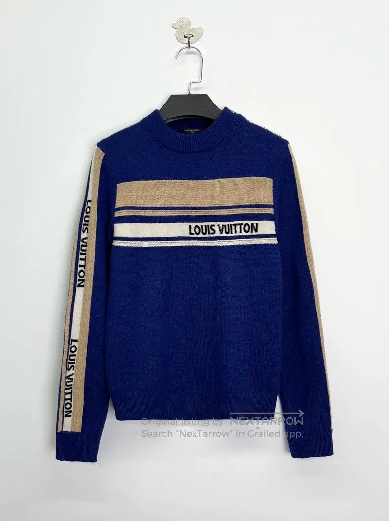 Louis Vuitton Louis Vuitton Striped monogram logo boat anchor gold butto Size US XS / EU 42 / 0 - 1 Thumbnail