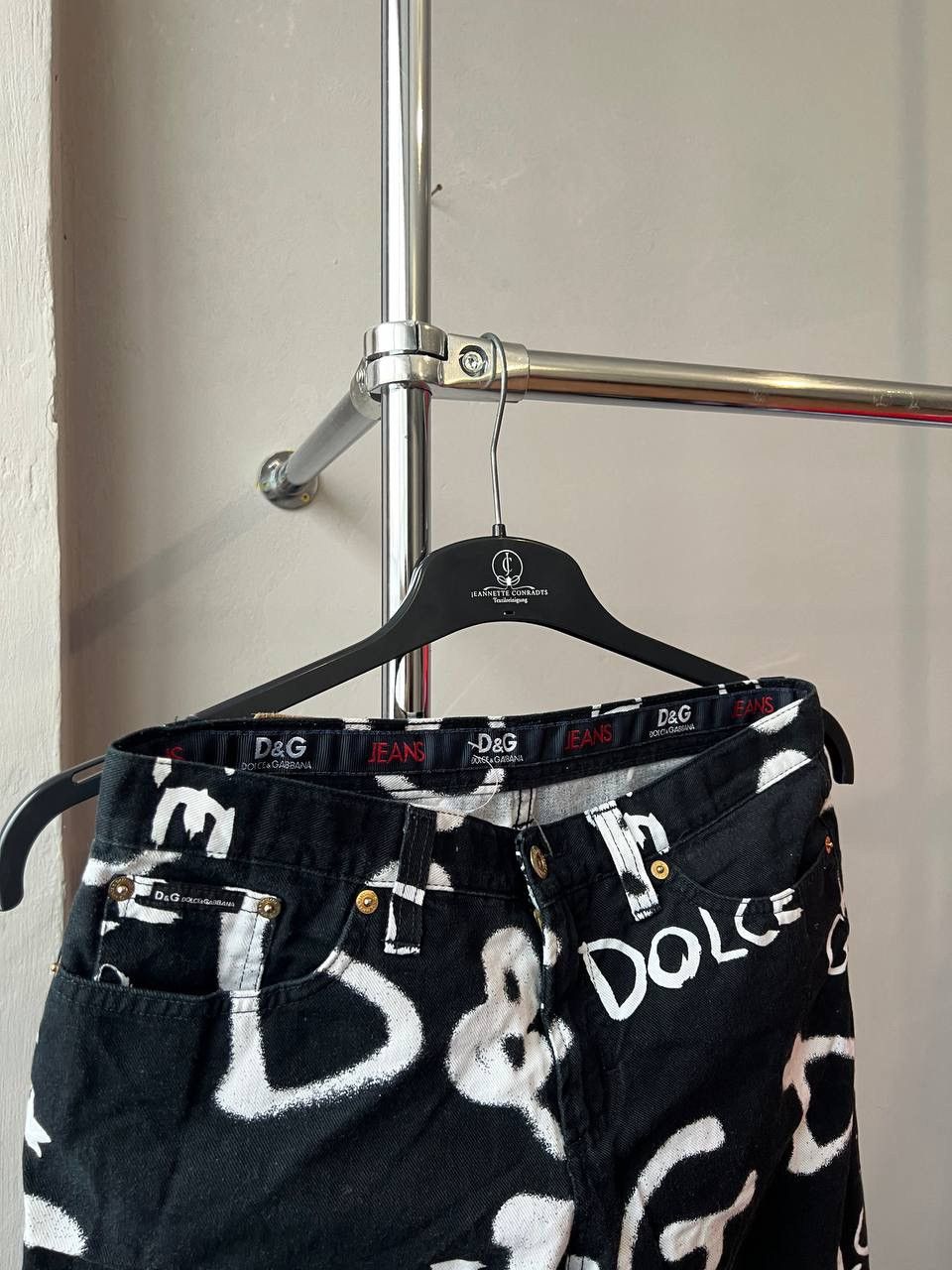 Dolce & Gabbana DILCE&GABBANA ARCHIVAL ICONIC GRAFFIC PRINT WOMEN PANTS 31 Size 31" - 5 Thumbnail