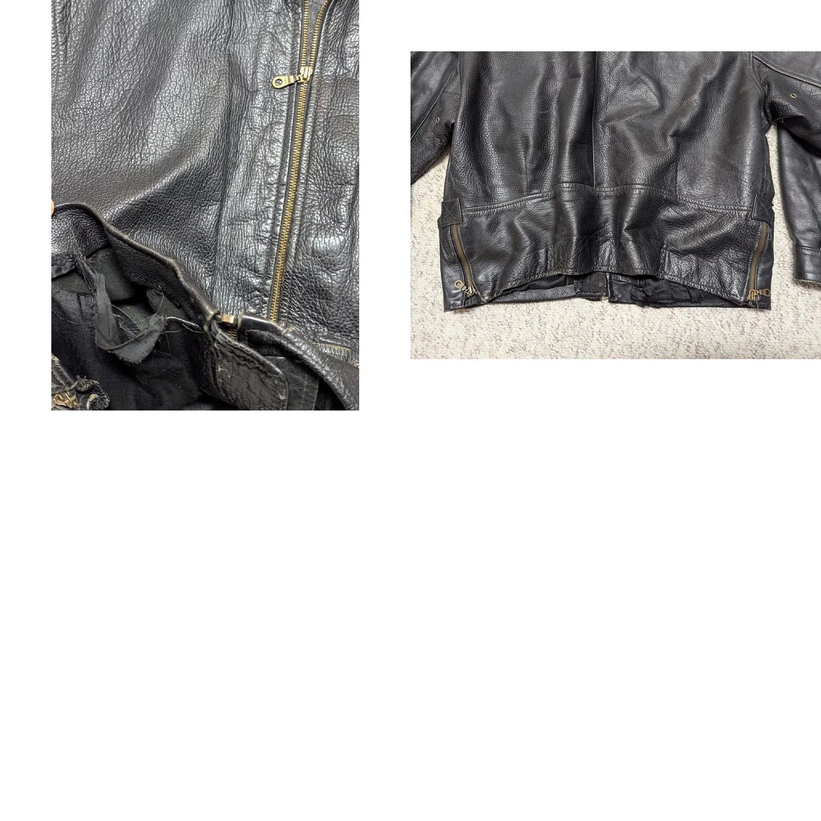 Vintage VINTAGE Wilsons Motorcycle Jacket - Leather, Black, M, Chest 42-44, Patina, 1990s, Mens Size US M / EU 48-50 / 2 - 8 Thumbnail