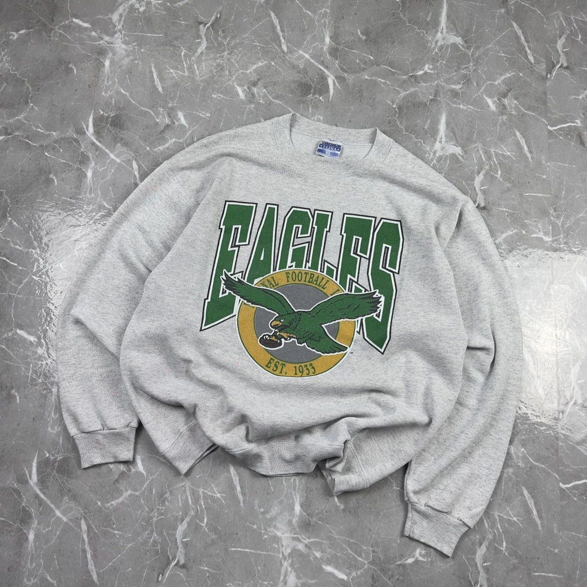 RARE! Vintage TRENCH Philadelphia EAGLES Kelly Sweatshirt