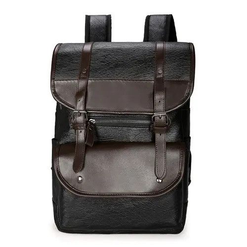 Japanese Brand High Quailty PU Leather Backpack Size ONE SIZE - 1 Thumbnail