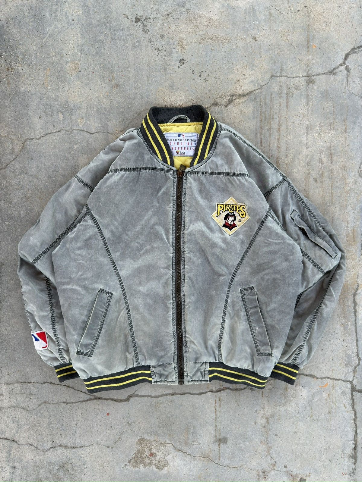 MLB × Vintage Vintage 1990s Pirates Pittsburgh MLB Jacket Size US L / EU 52-54 / 3 - 1 Thumbnail