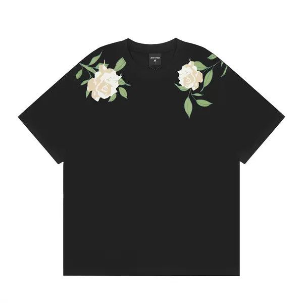 Japanese Brand x Aoi Street retro rose print pure cotton loose casual tee Size US M / EU 48-50 / 2 - 7 Thumbnail