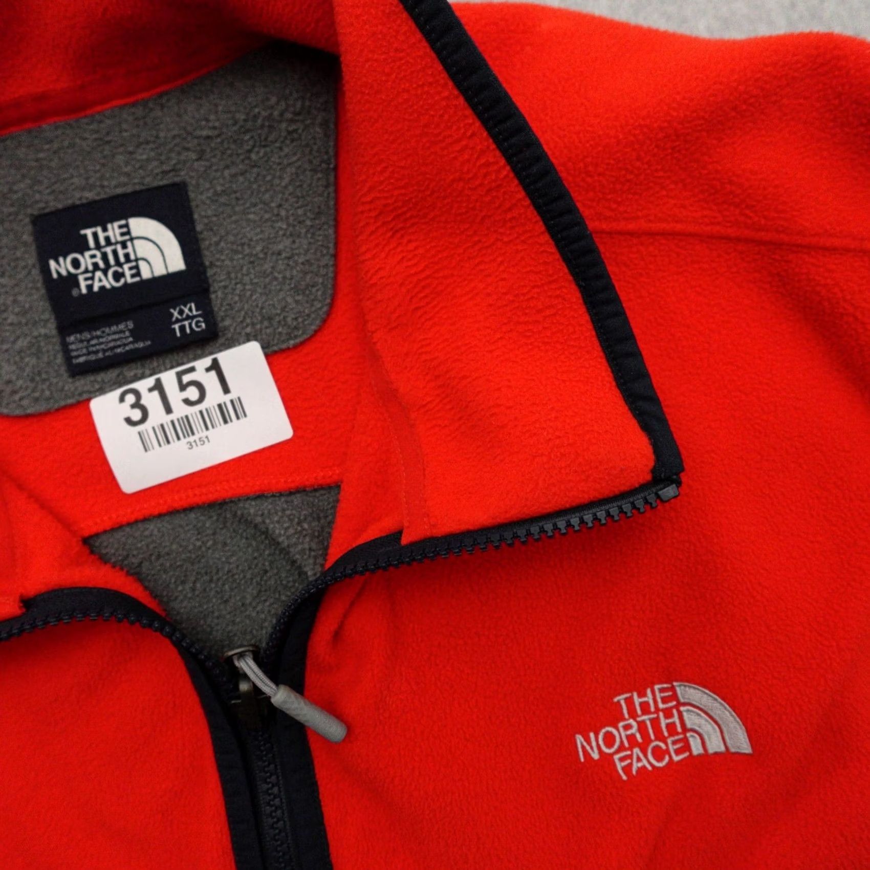 The North Face North Face Fleece Jacket Adult 2XL Gray Orange Blue Full Zip Outdoor Size US XXL / EU 58 / 5 - 3 Thumbnail
