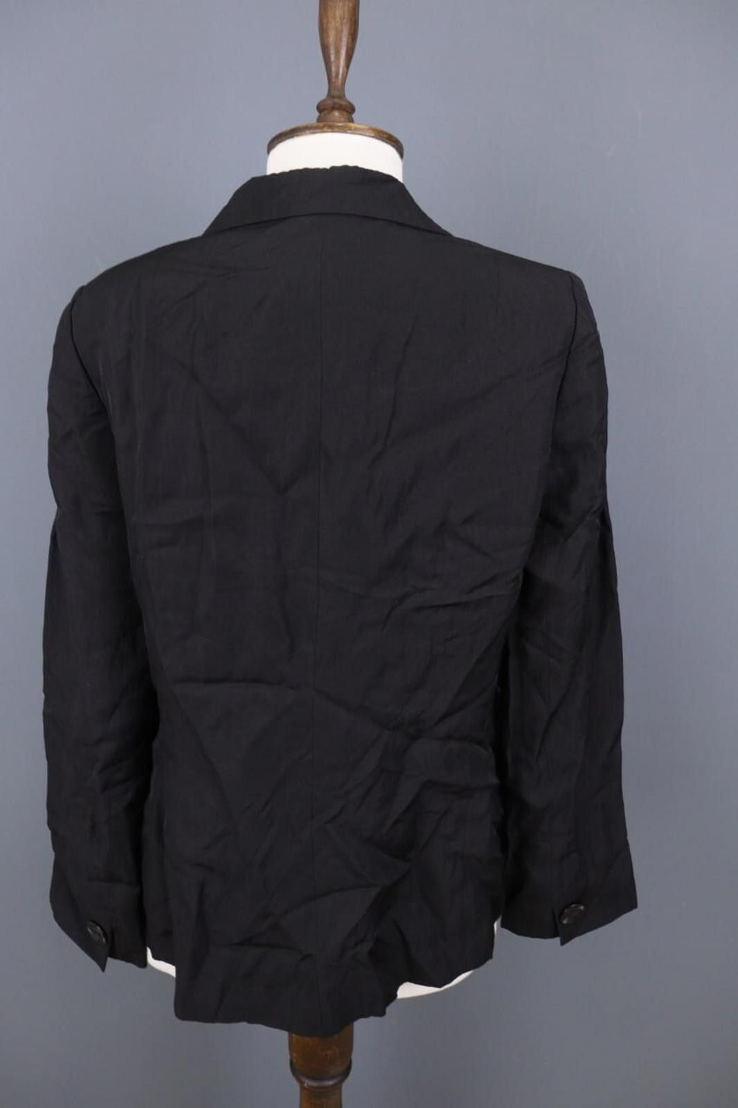 Marimekko MARIMEKKO Ritva Falla Black Cropped Blazer Jacket Size 40+ Size M / US 6-8 / IT 42-44 - 8 Thumbnail