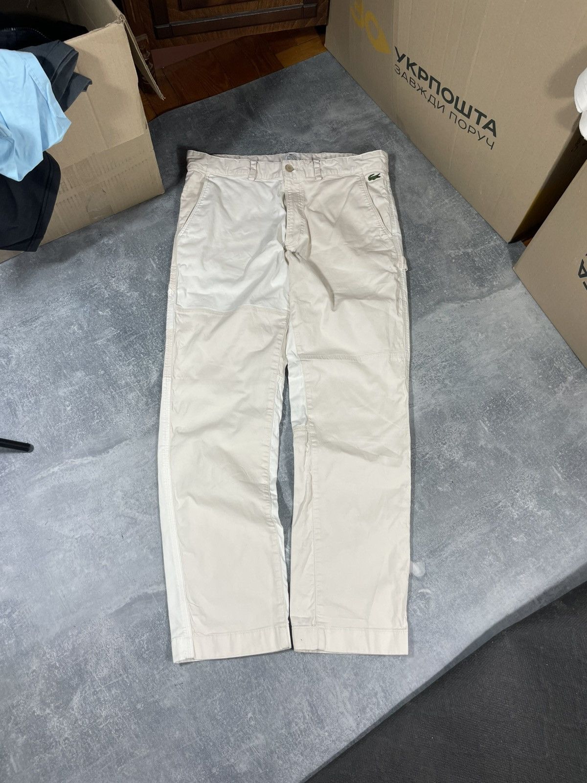 Lacoste Lacoste Live Carpenter chinos classic pants / streetwear Size US 34 / EU 50 - 3 Thumbnail