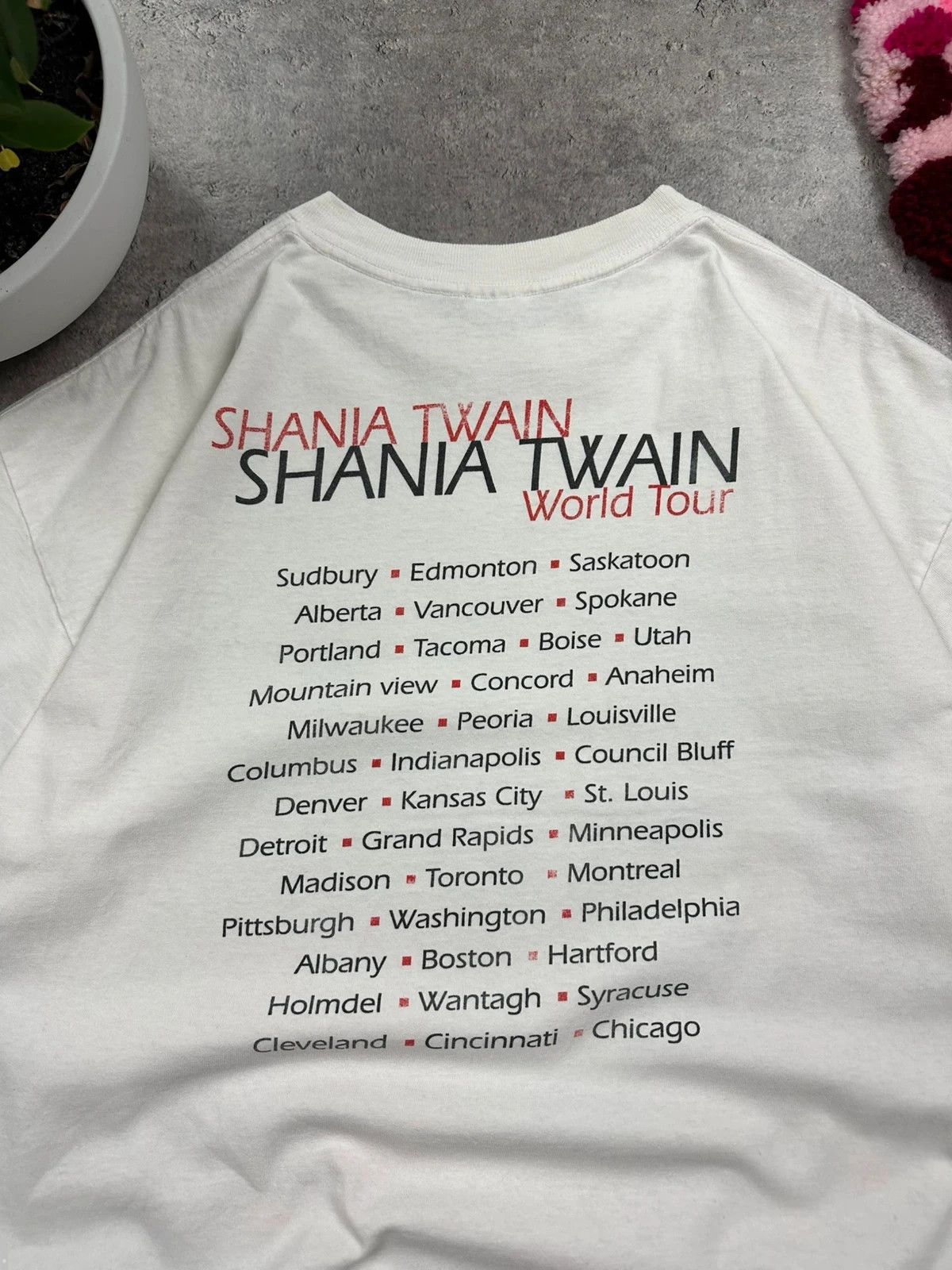 Band Tees × Vintage T-shirt tee shania twain world tour polygram USA 1998 Size US XL / EU 56 / 4 - 7 Thumbnail